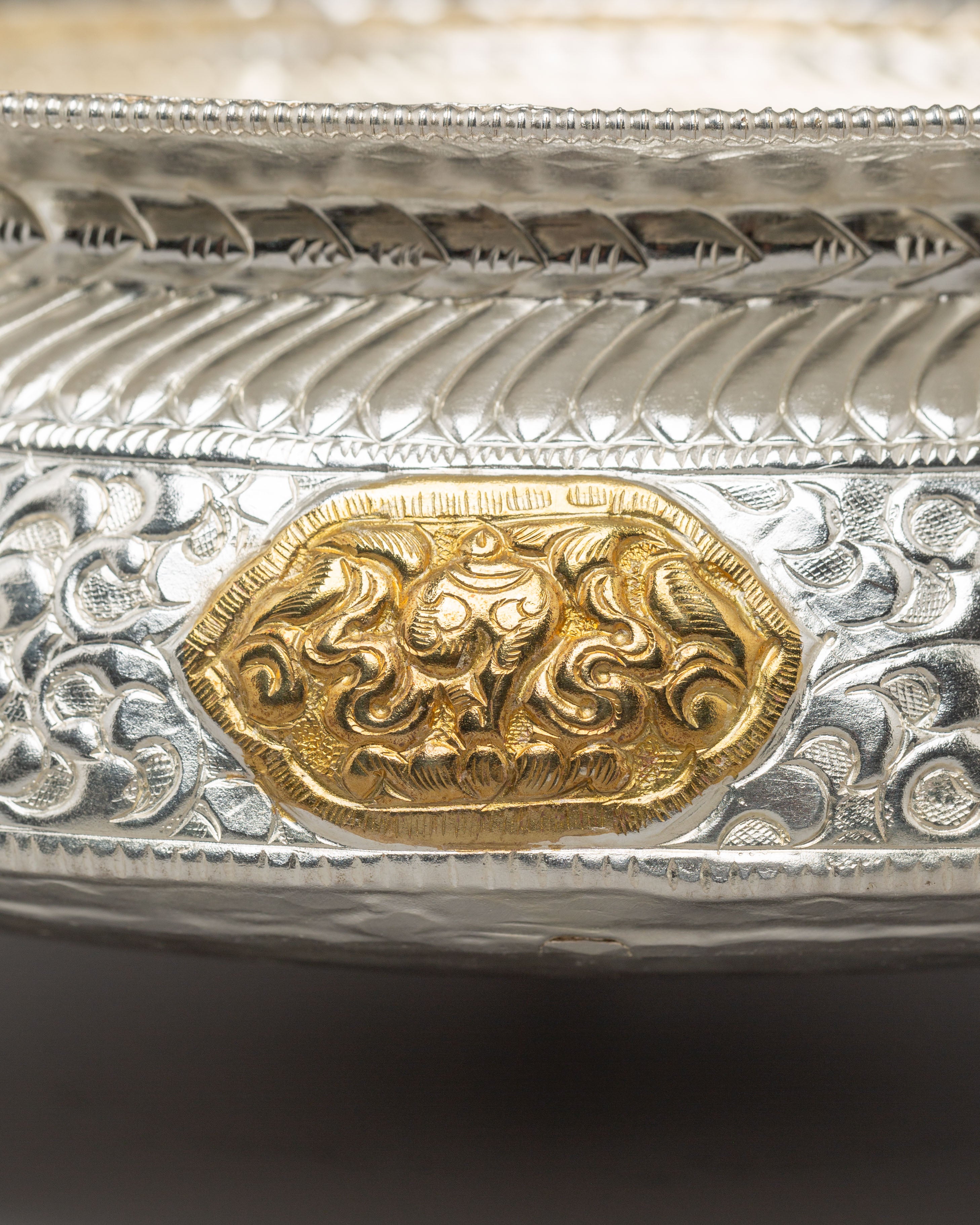 Sacred Silver Plated Urli Bowl | Handcrafted Brass Ritual Bowl