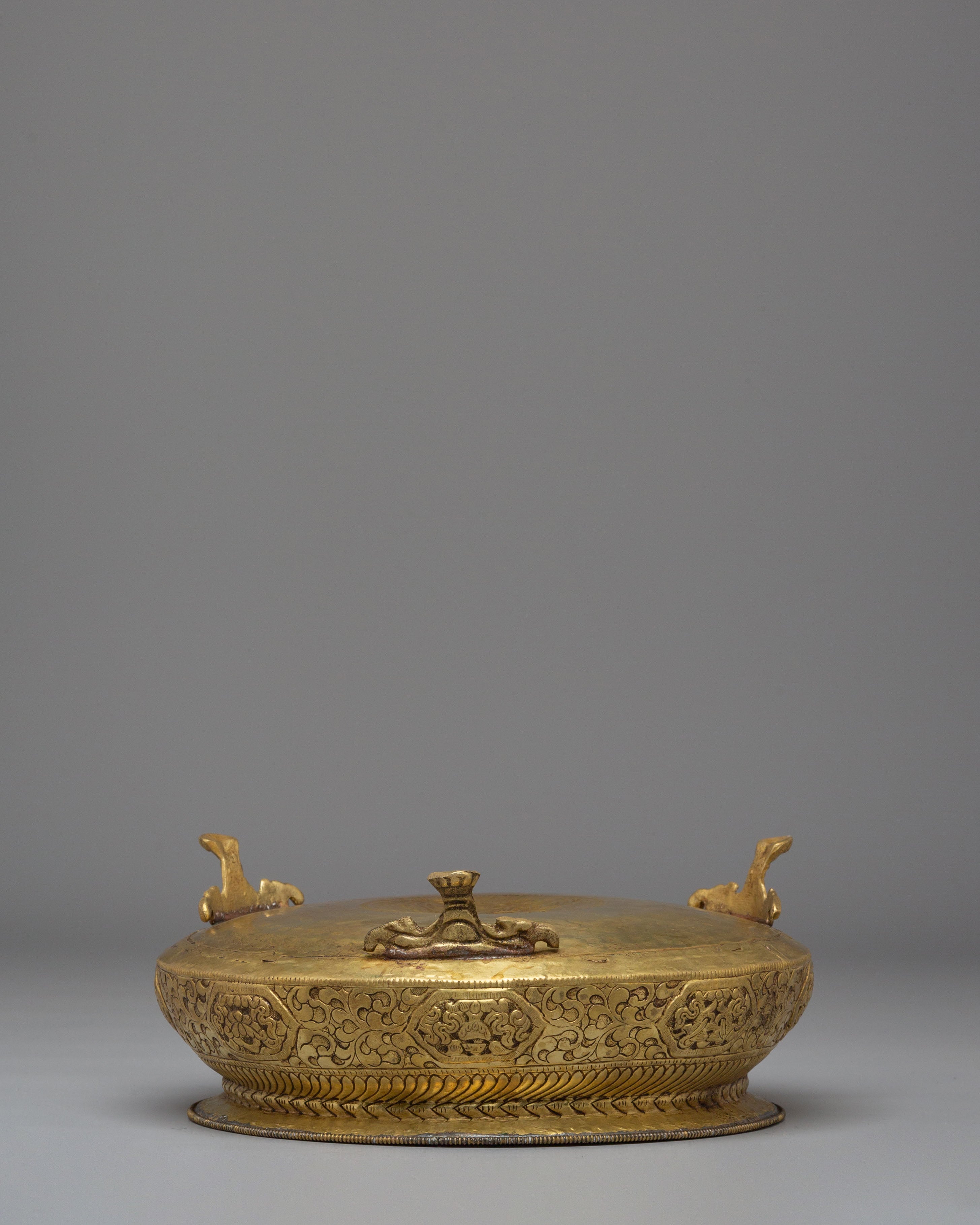 Tibetan Buddhist Urli Bowl | Handcrafted Brass Ritual Bowl