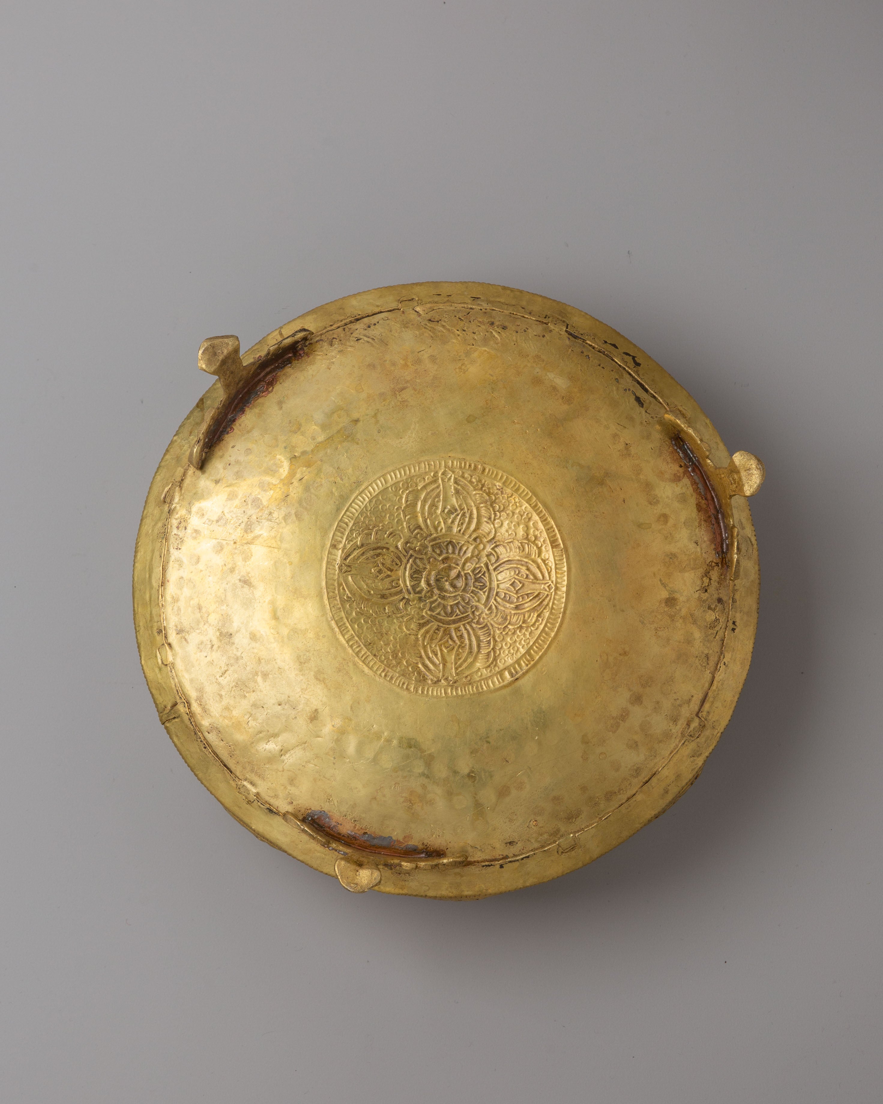 Tibetan Buddhist Urli Bowl | Handcrafted Brass Ritual Bowl