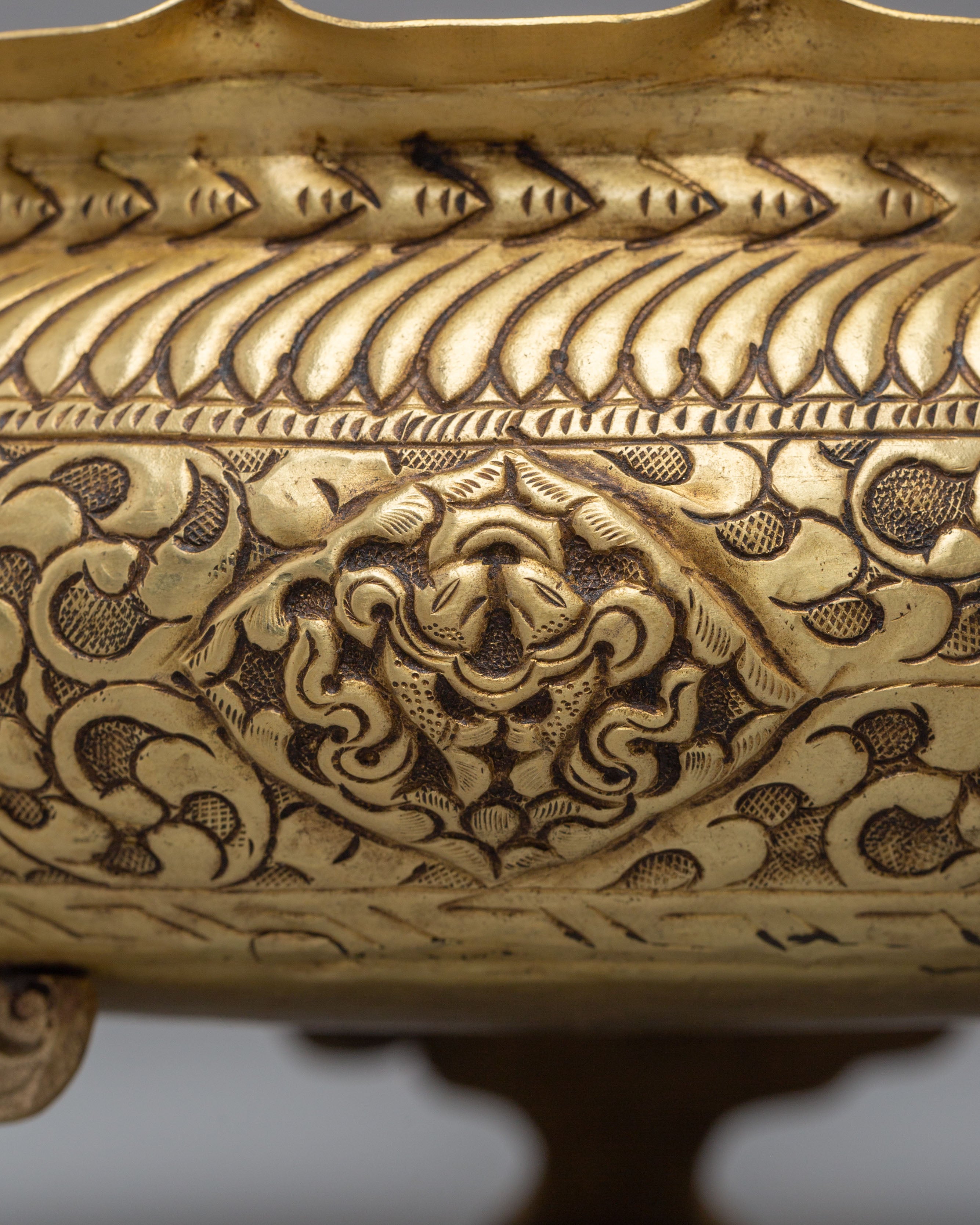 Handmade Tibetan Urli Bowl | Himalayan Buddhist Altar Decor