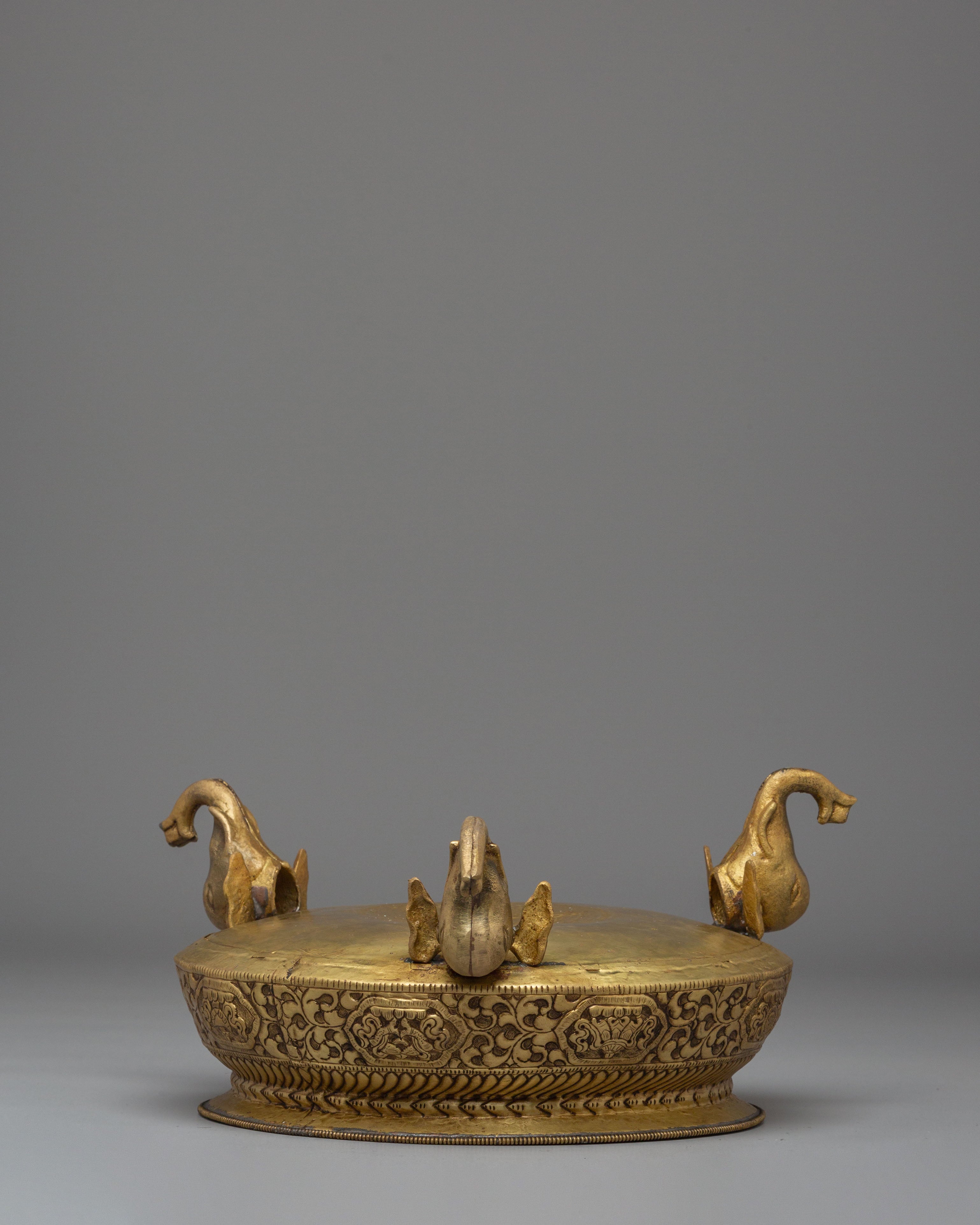 Tibetan Urli Bowl | Sacred Altar Decor for Buddhist Ceremonies