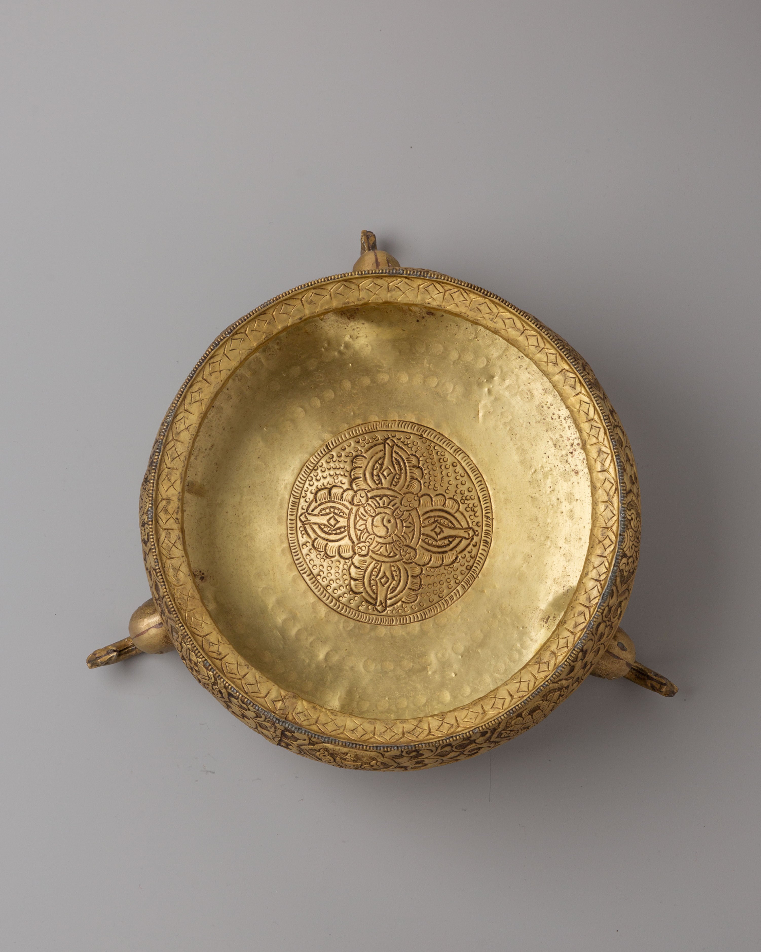 Tibetan Urli Bowl | Sacred Altar Decor for Buddhist Ceremonies
