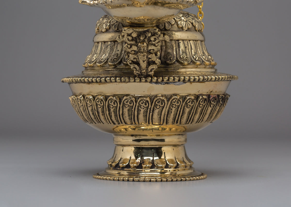 Sukunda Oil Lamp | Handcrafted Brass Ganesh Deepa