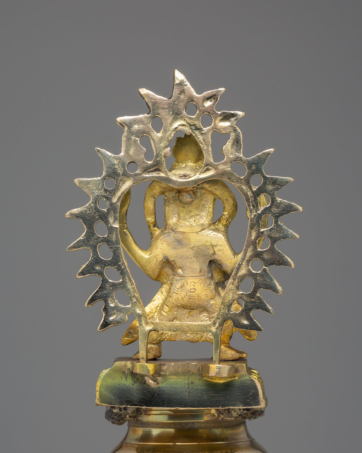 Brass Oil Lamp Set for Puja | Handcrafted Hindu Ritual Lamp Pair