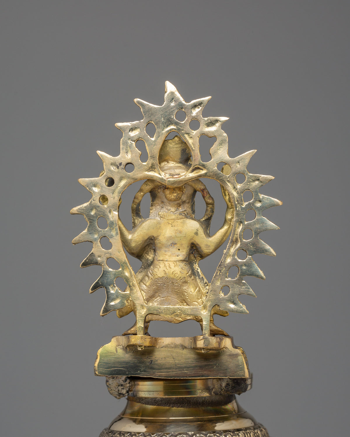 Brass Oil Lamp Set for Puja | Handcrafted Hindu Ritual Lamp Pair
