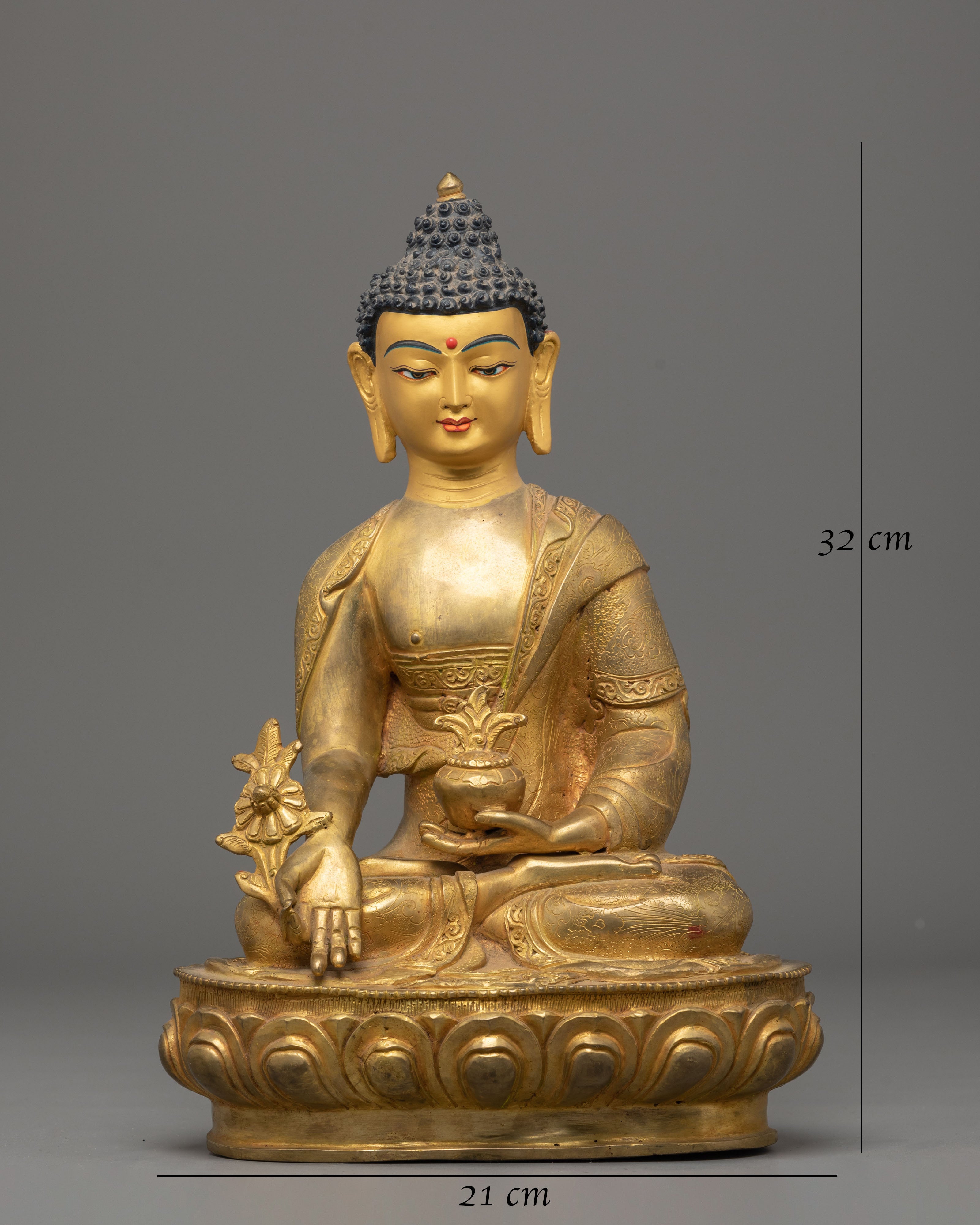 Sacred Supreme Healing Buddha Statue | Medicine Buddha Sculpture