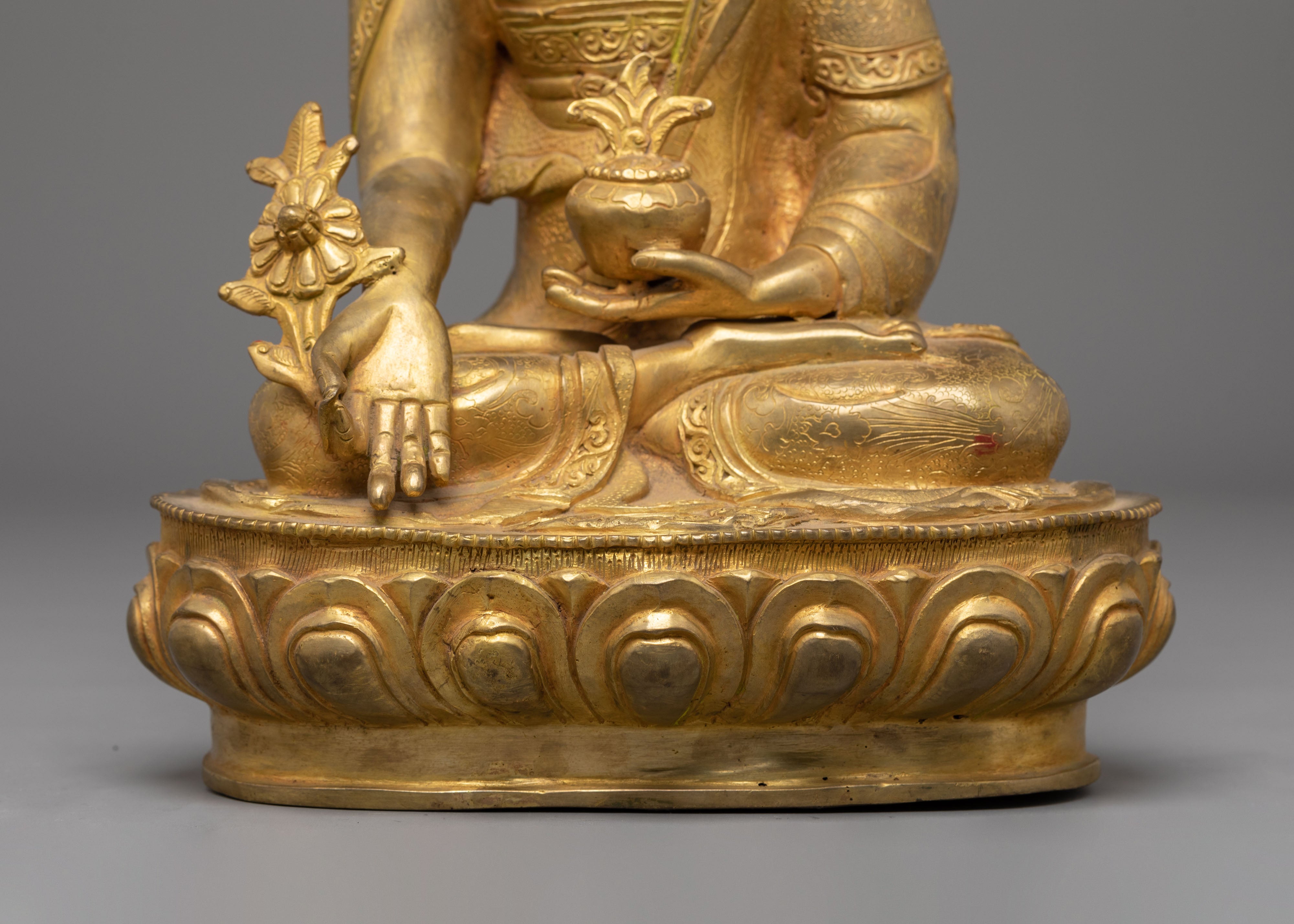 Sacred Supreme Healing Buddha Statue | Medicine Buddha Sculpture