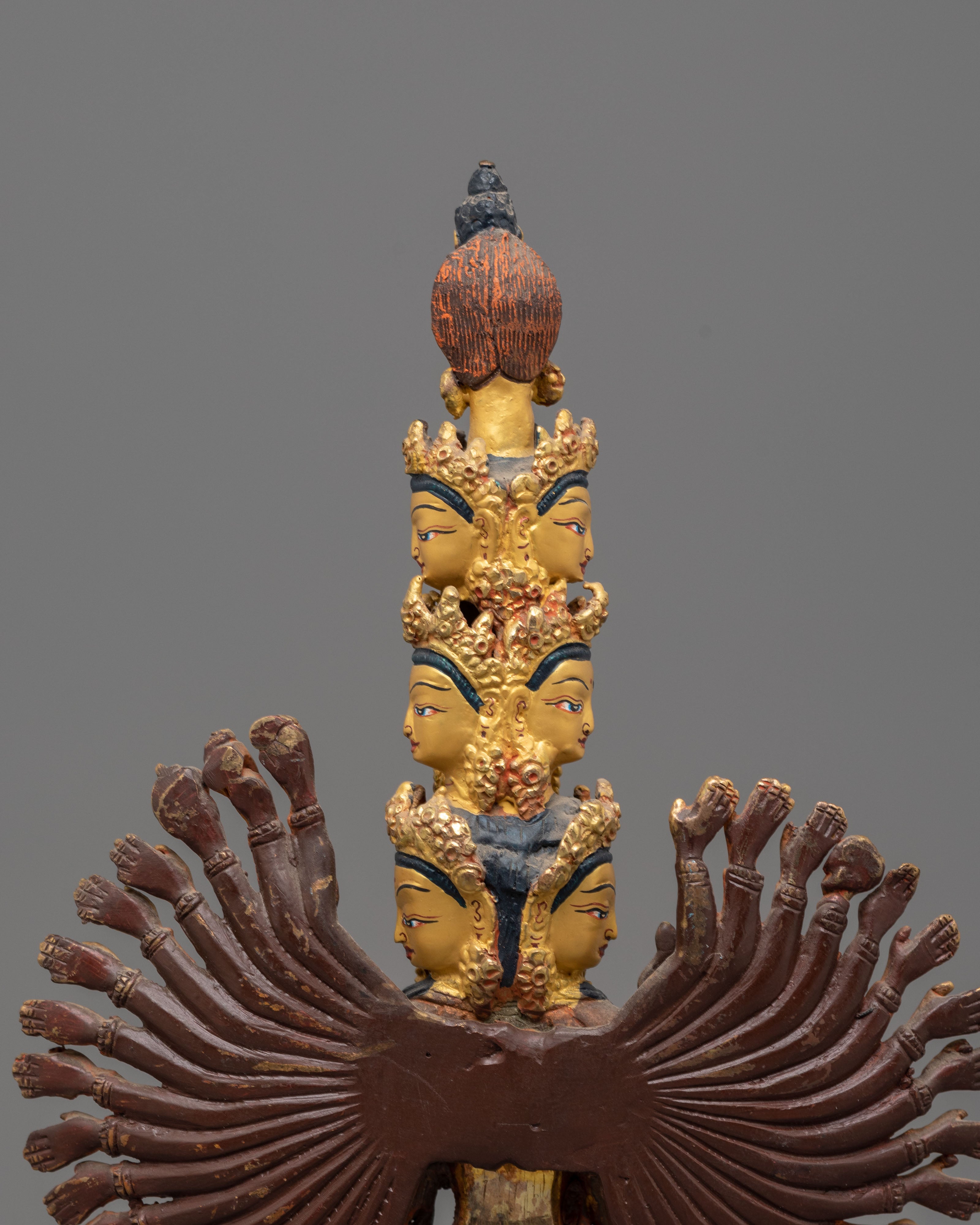 Nepalese Thousand Armed Chenrezig Statue | Avalokiteshvara Buddhist Art