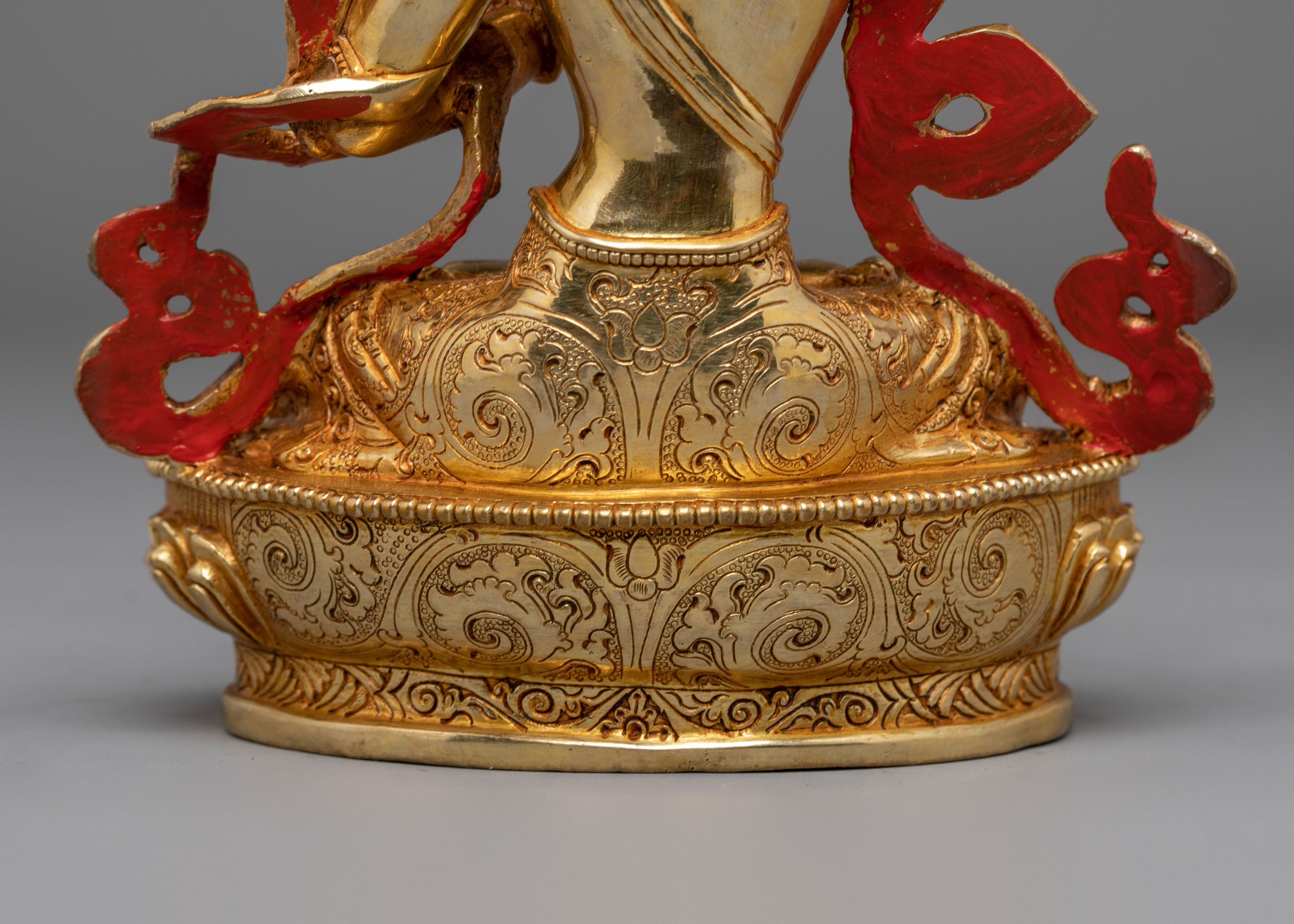 Golden Statue of Manjushri | Tibetan Bodhisattva of Wisdom