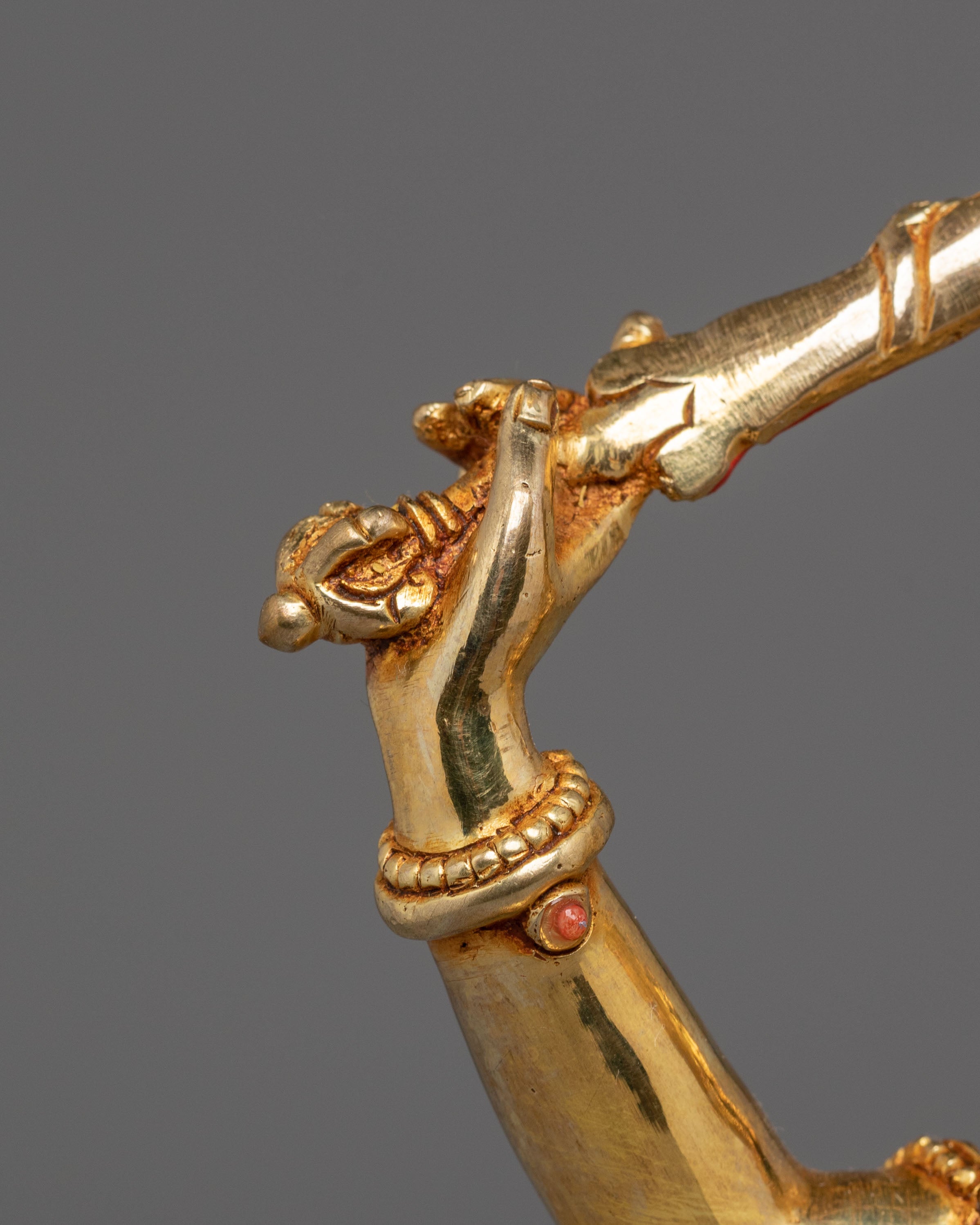 Golden Statue of Manjushri | Tibetan Bodhisattva of Wisdom