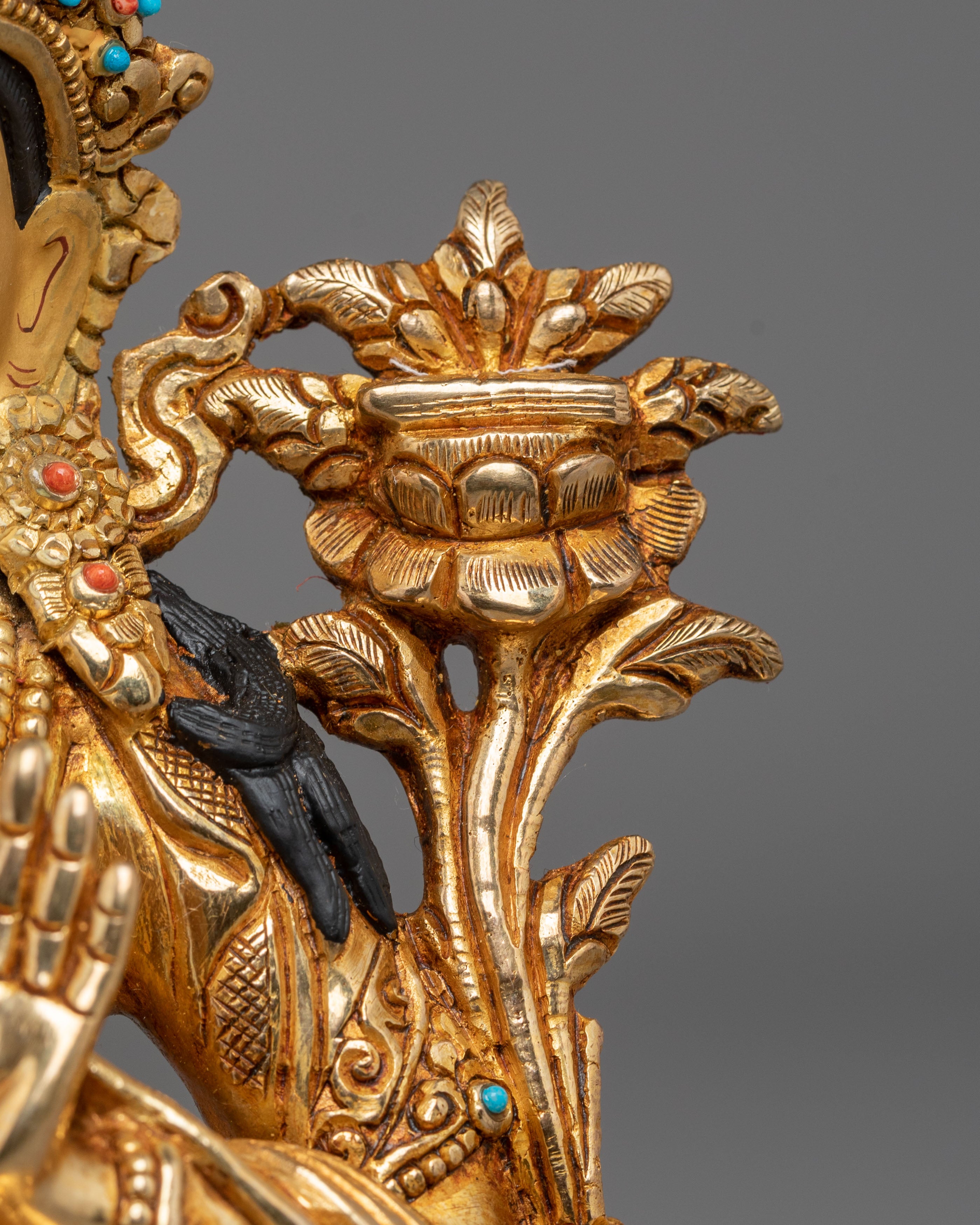Golden Statue of Manjushri | Tibetan Bodhisattva of Wisdom