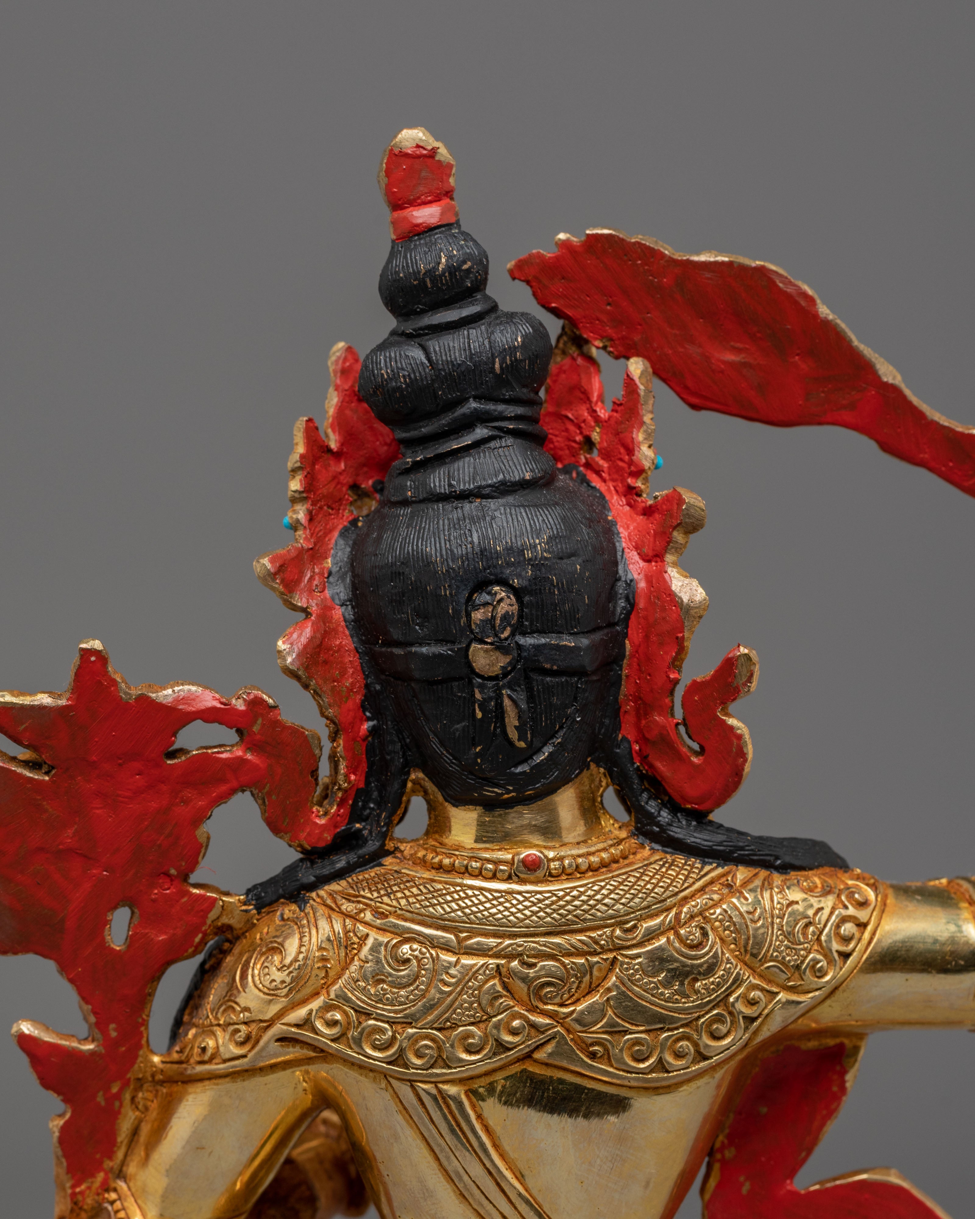 Golden Statue of Manjushri | Tibetan Bodhisattva of Wisdom
