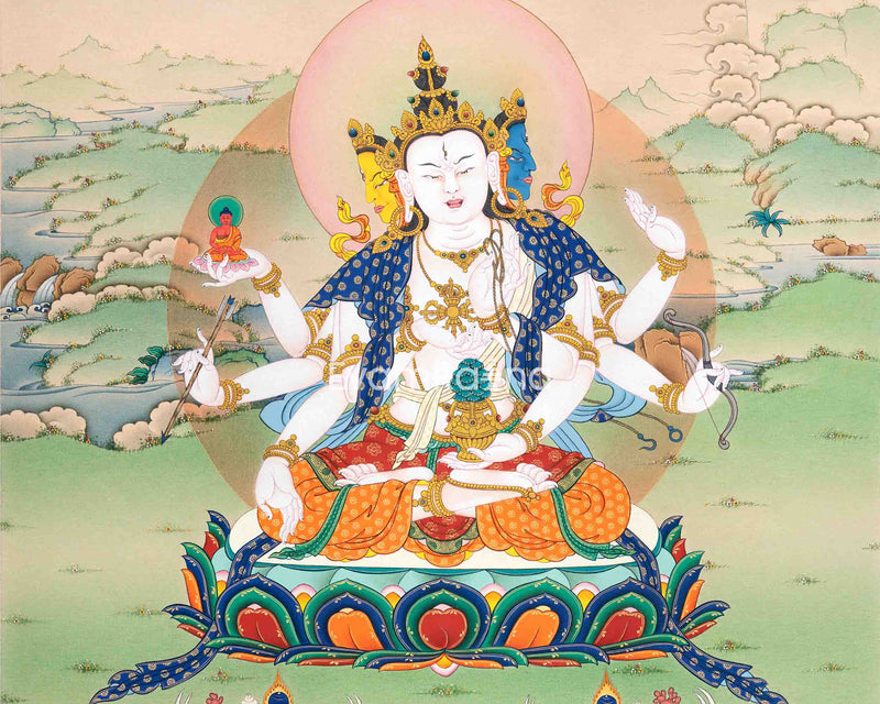 Namgyalma Thangka Print | The Goddess of Longevity | High-Quality Giclee Print