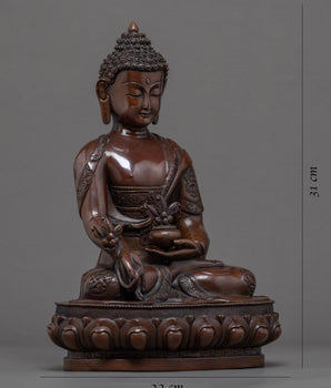 The Medicine Buddha Sculpture | Traditionally Crafted Statue
