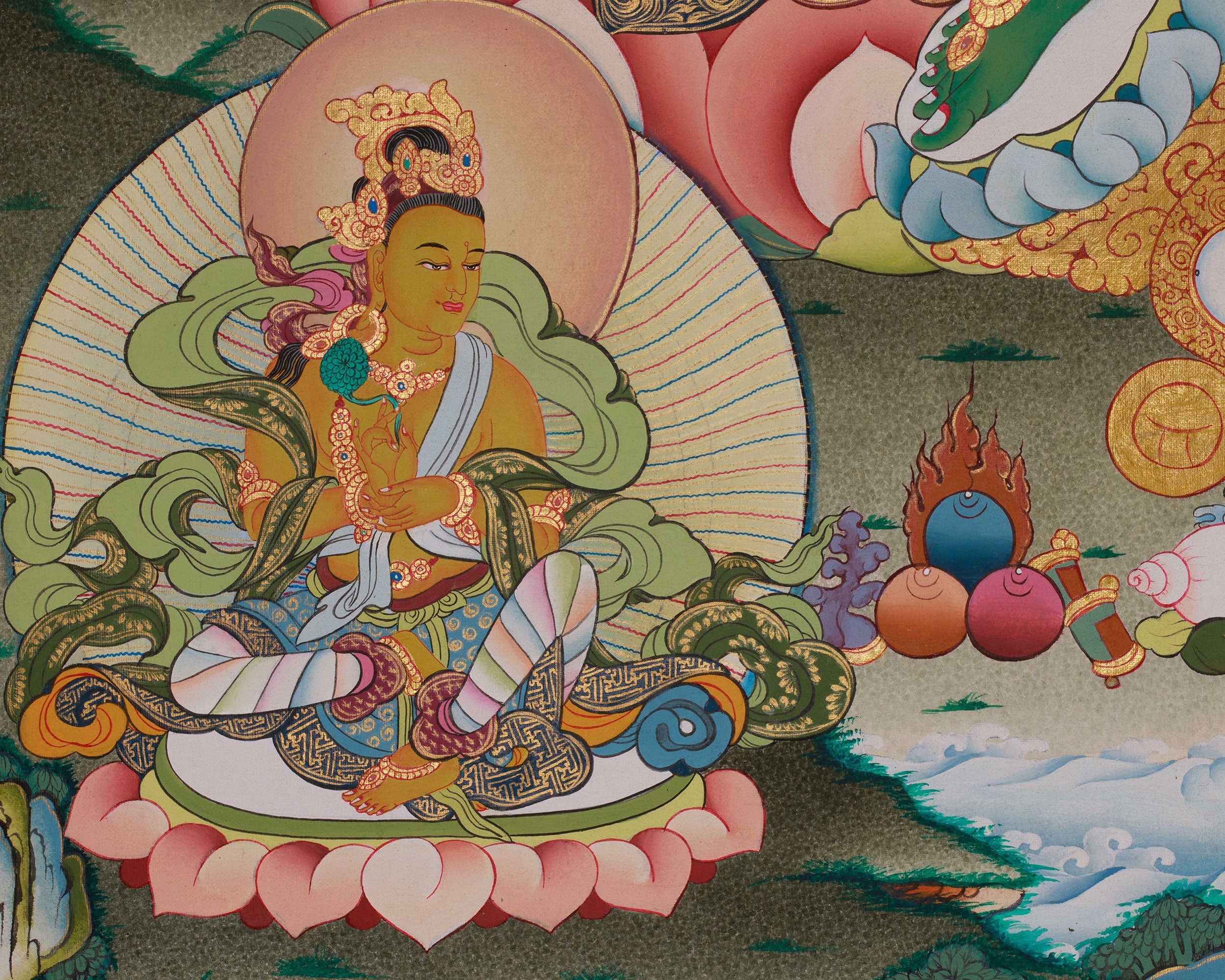 Green Tara Compassion Deity Art | Mother of All Buddha | Shyama Tara
