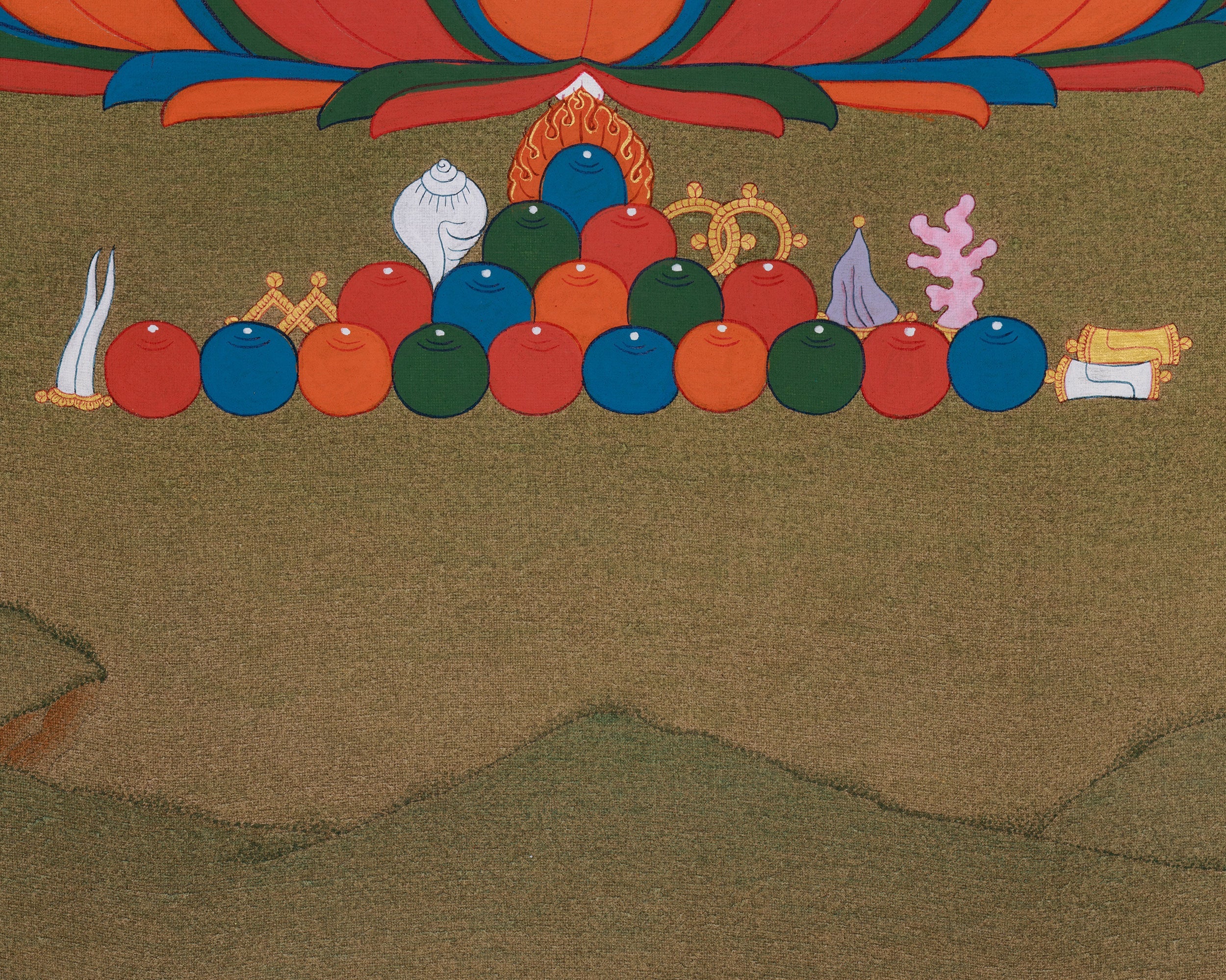 The Healing Buddha Thangka | Bhaisajyaguru Spiritual Decor