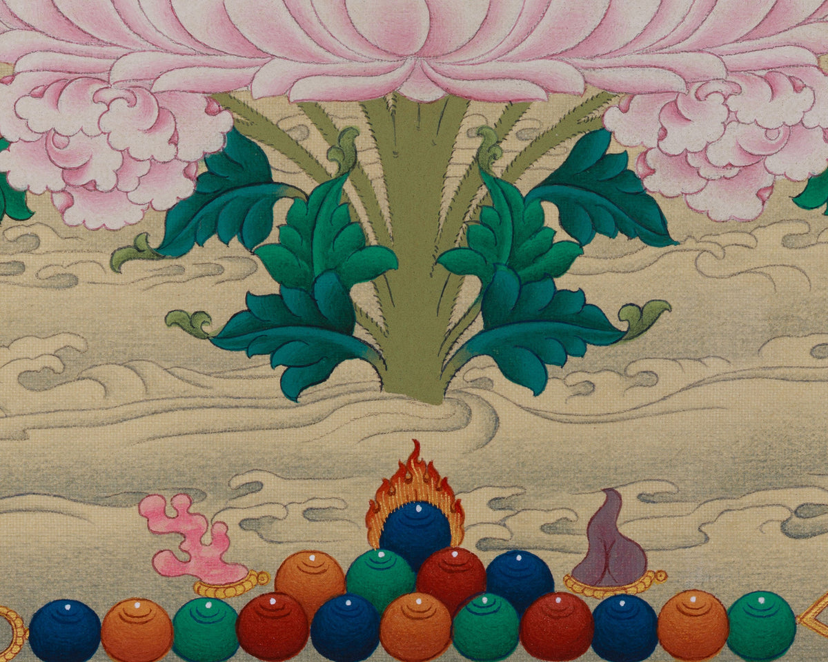 Vajrasattva Spiritual Thangka | The Embodiment of Purity