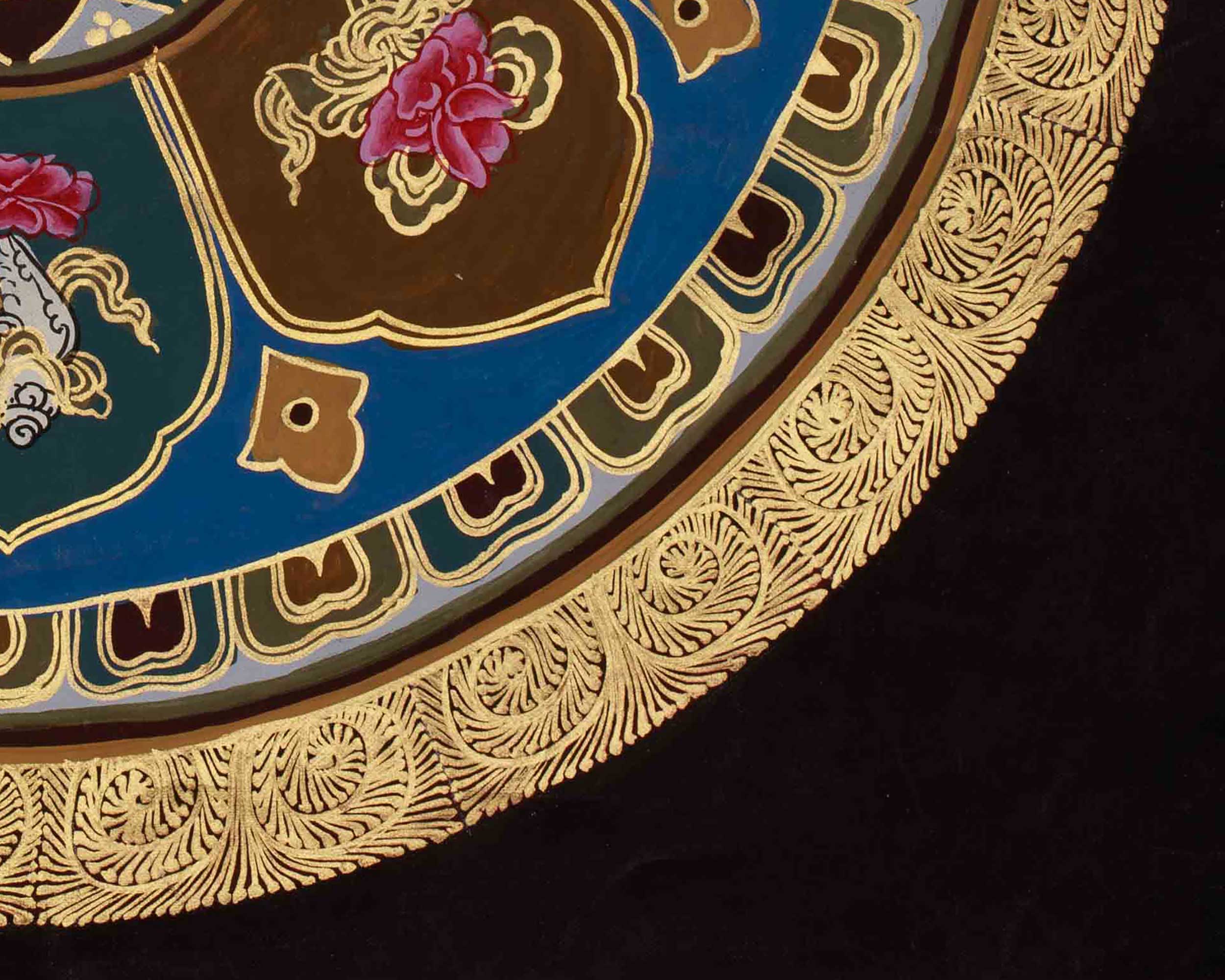 Eight Auspicious Symbols Mandala Art | Spiritual Awakening | Sacred Blessings Thangka