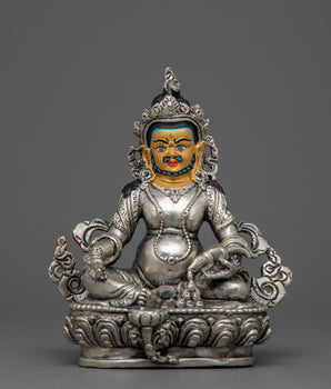 Dzambhala Silver Plated Statue