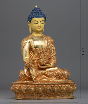 Medicine Master Buddha Statue | Buddhist Spiritual Deity Figurine