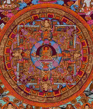 Fine Quality Buddha Mandala Thangka | Hand-painted Tibetan Thangka
