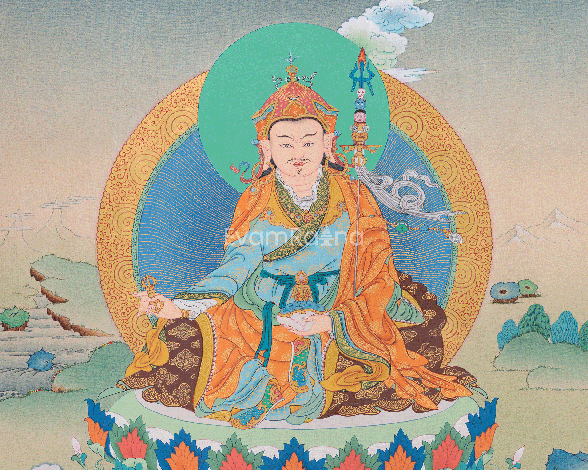 Sacred 28 Inches Guru Padmasambhava | Guru Rinpoche, the Second Buddha of Tibet