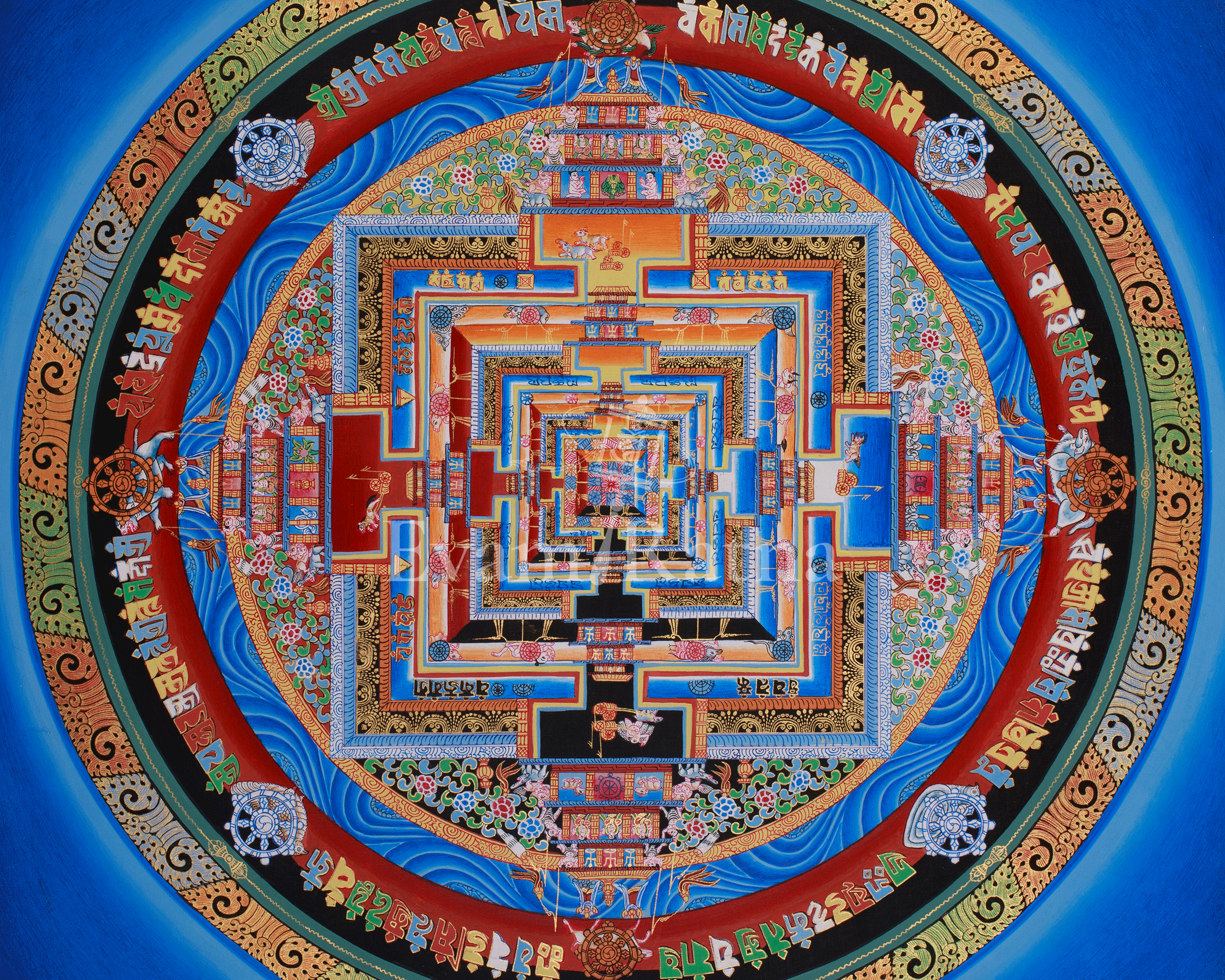 Himalayan Mandala Thangka | Kalachakra Mandala