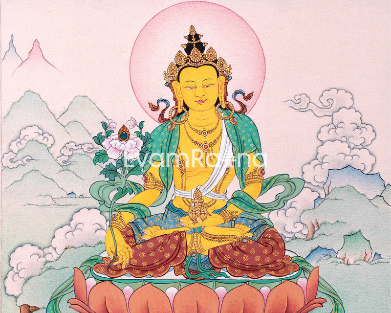 Kshitigarbha: Bodhisattva of Earth Thangka