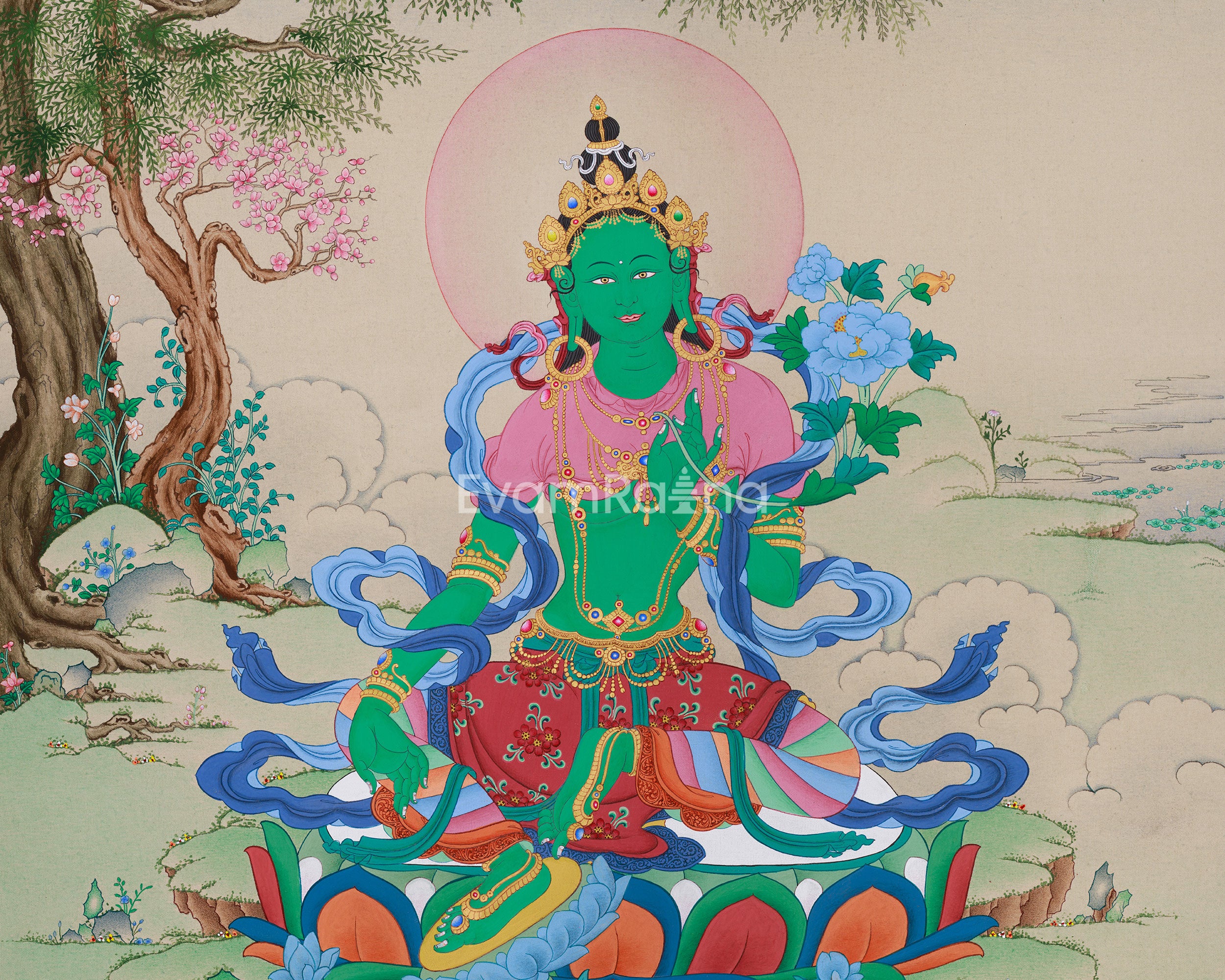Buddhist Compassion Goddess, Green Tara | Protector and Mother of Liberation