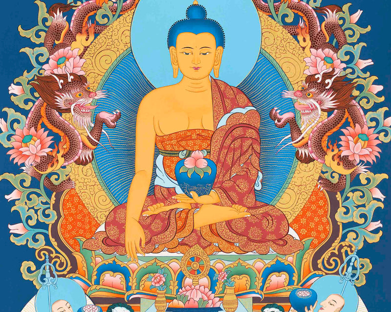 Shakyamuni Buddha Thangka | Tibetan Buddhist Wall Decoration Painting