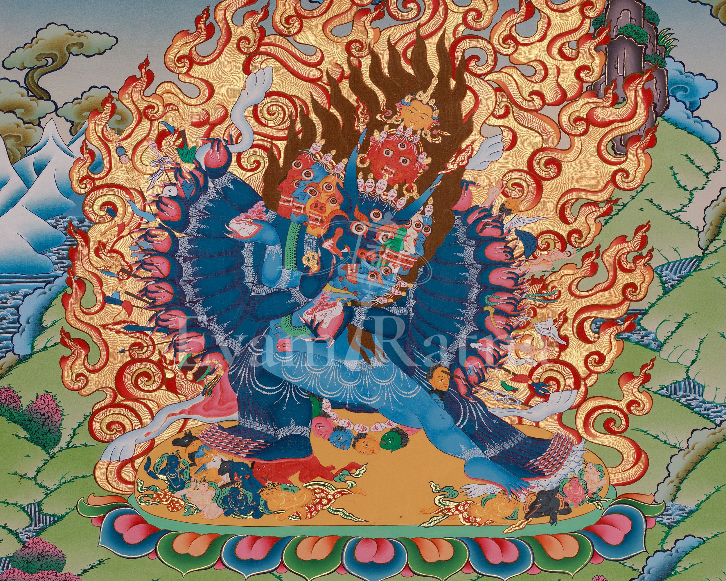 Himalayan Yamantaka Art | Fierce And Powerful Deity | The Lord of Death