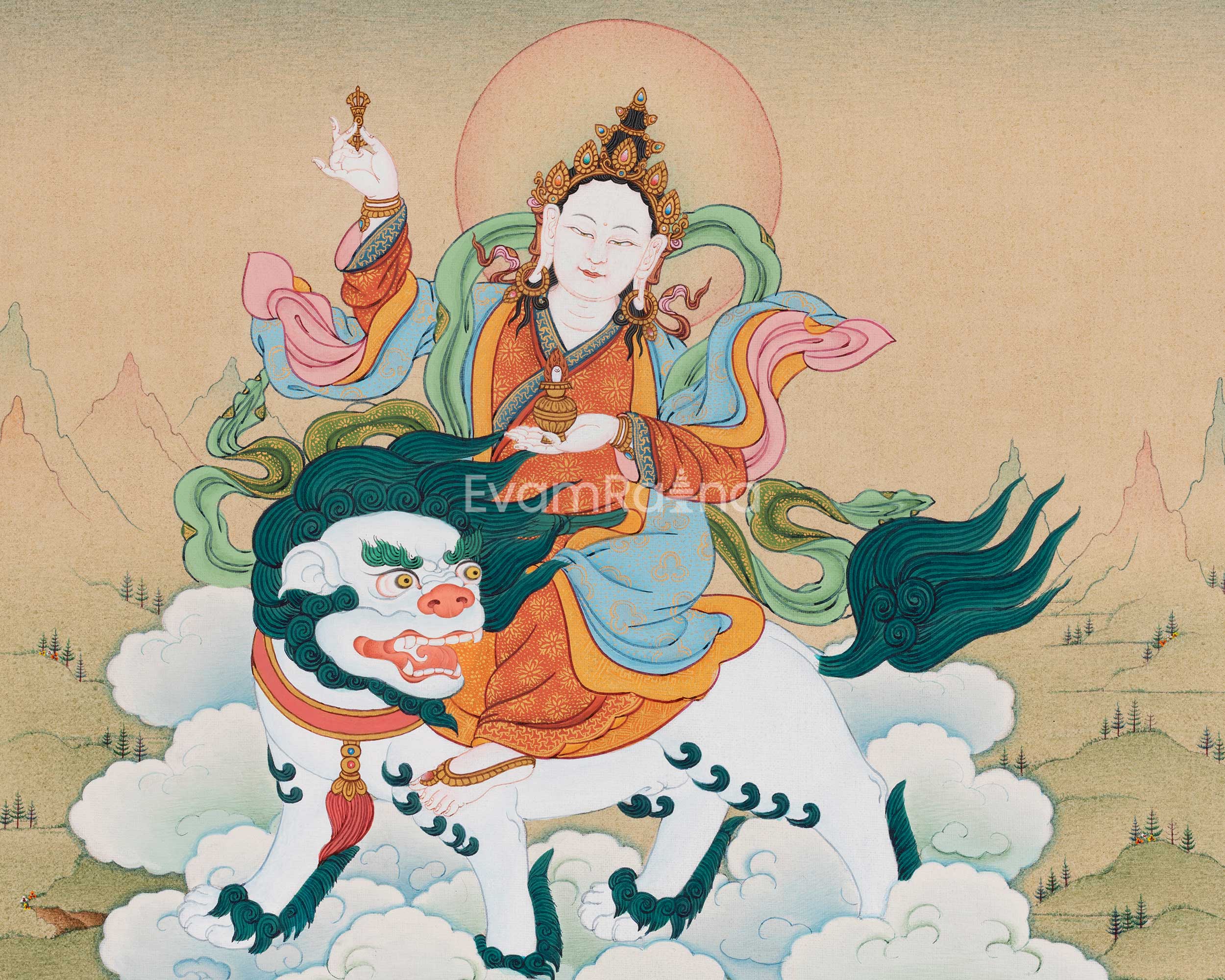 Tsheringma Canvas Print | Buddhist Goddess of Long Life