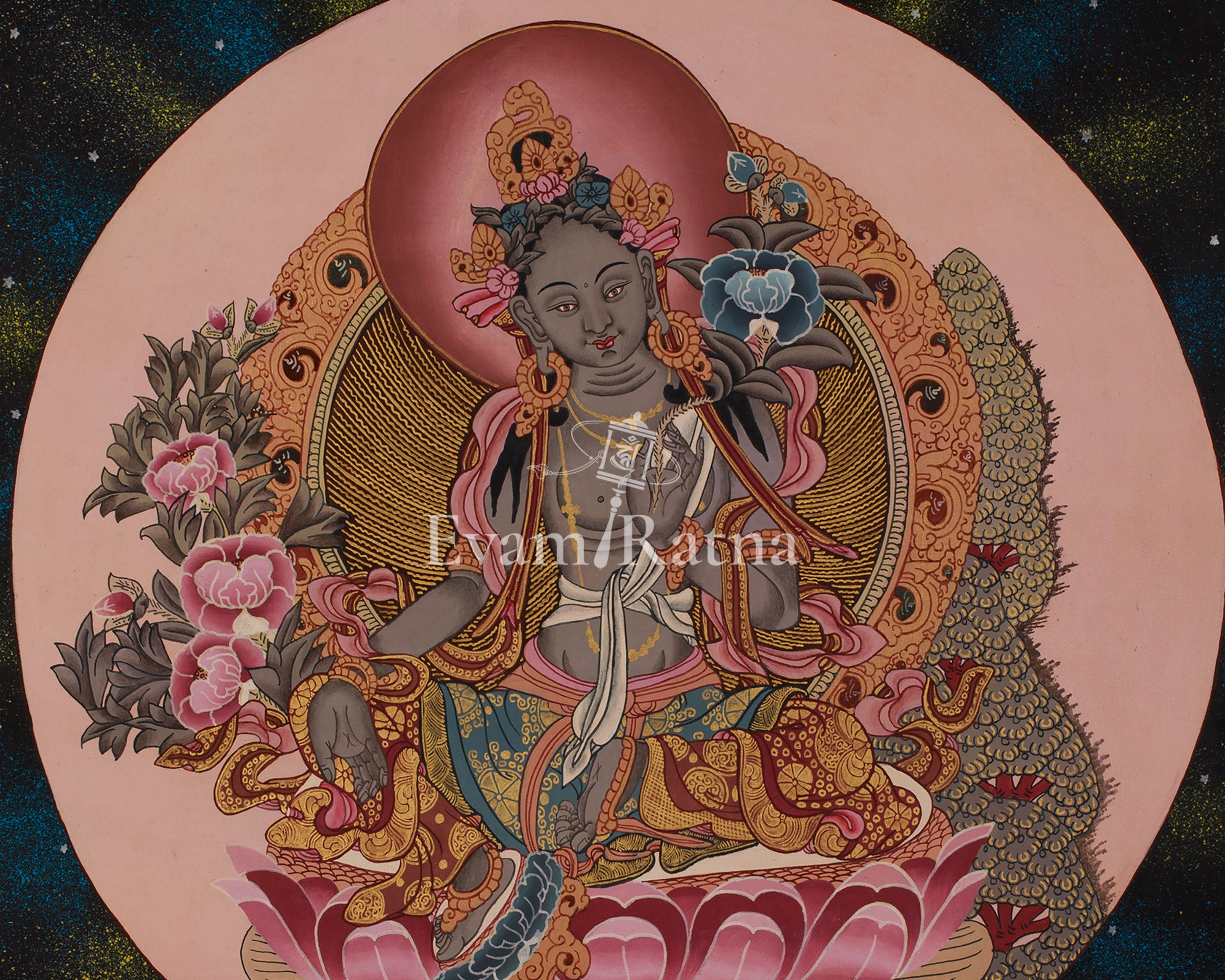 Green Tara Tibetan Art | Female Tara | Mother of All Buddhas