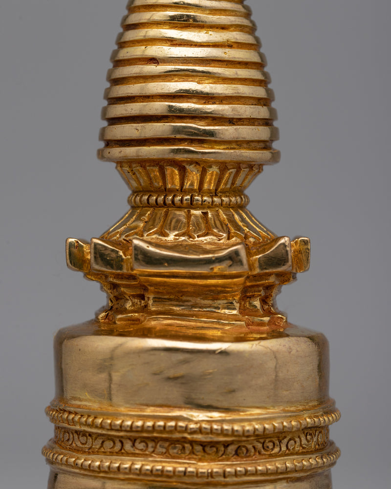 Tibetan Religious Stupa | Handcrafted Stupa for Buddhist Rituals and Offerings