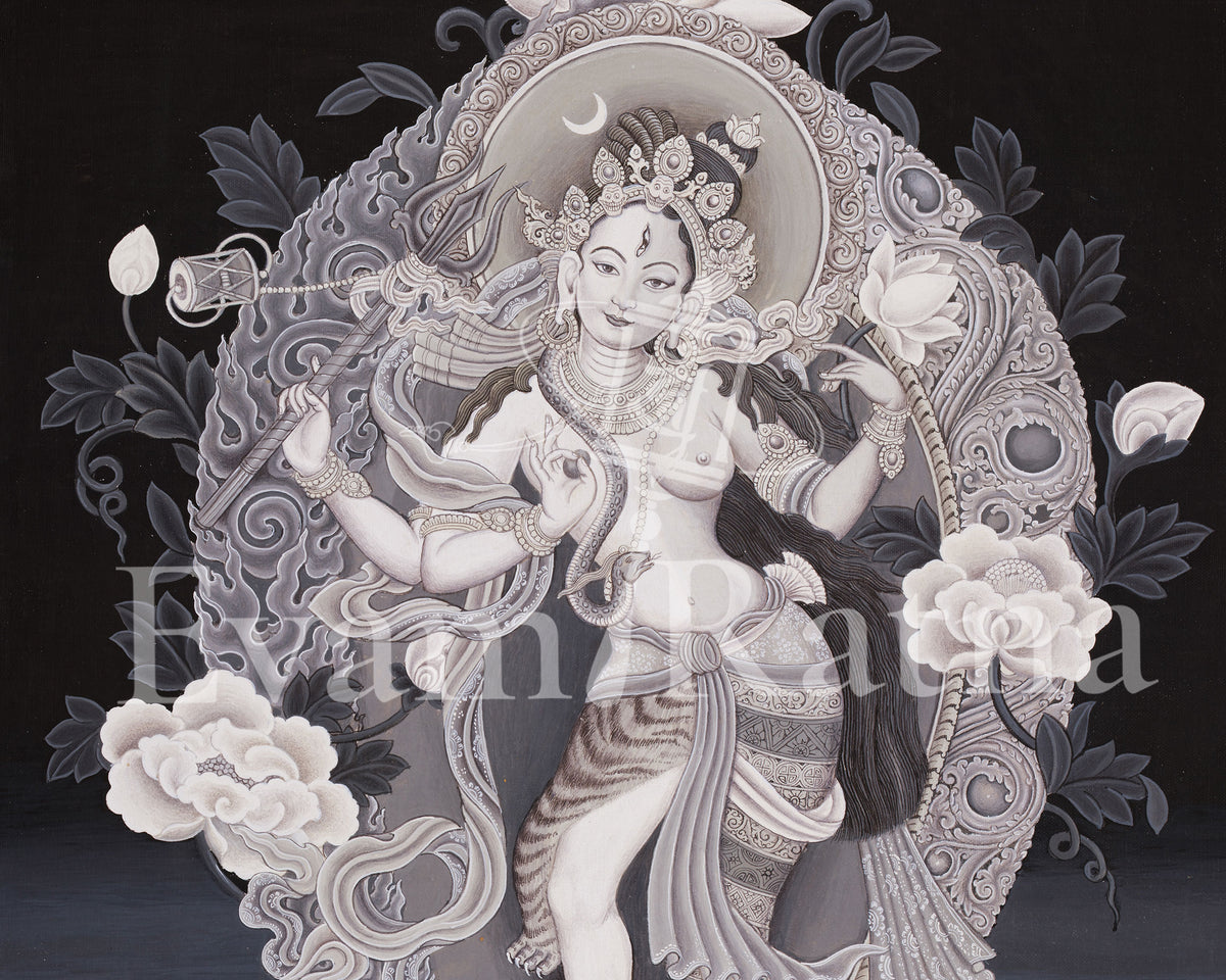 Ardhanarishvara Thangka | The Union of Shiva and Shakti
