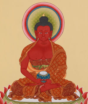 Pure Land Amitabha Buddha Thangka | A Sacred Path to Enlightenment