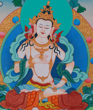 Vajrasattva (Dorje Sempa) Thangka | Purification and Spiritual Transformation