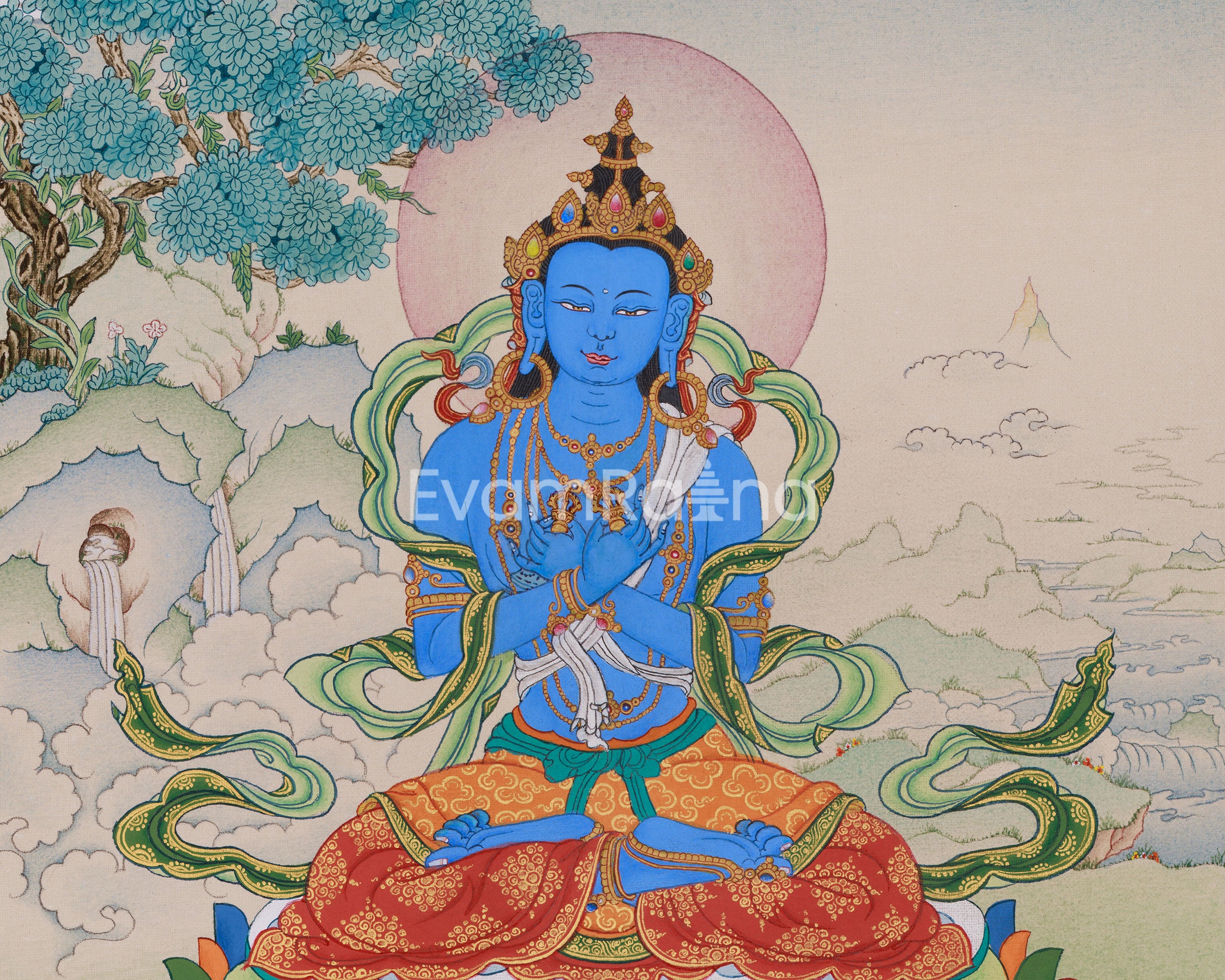 Buddha Vajradhara Painting | Primordial Buddha of Tantric