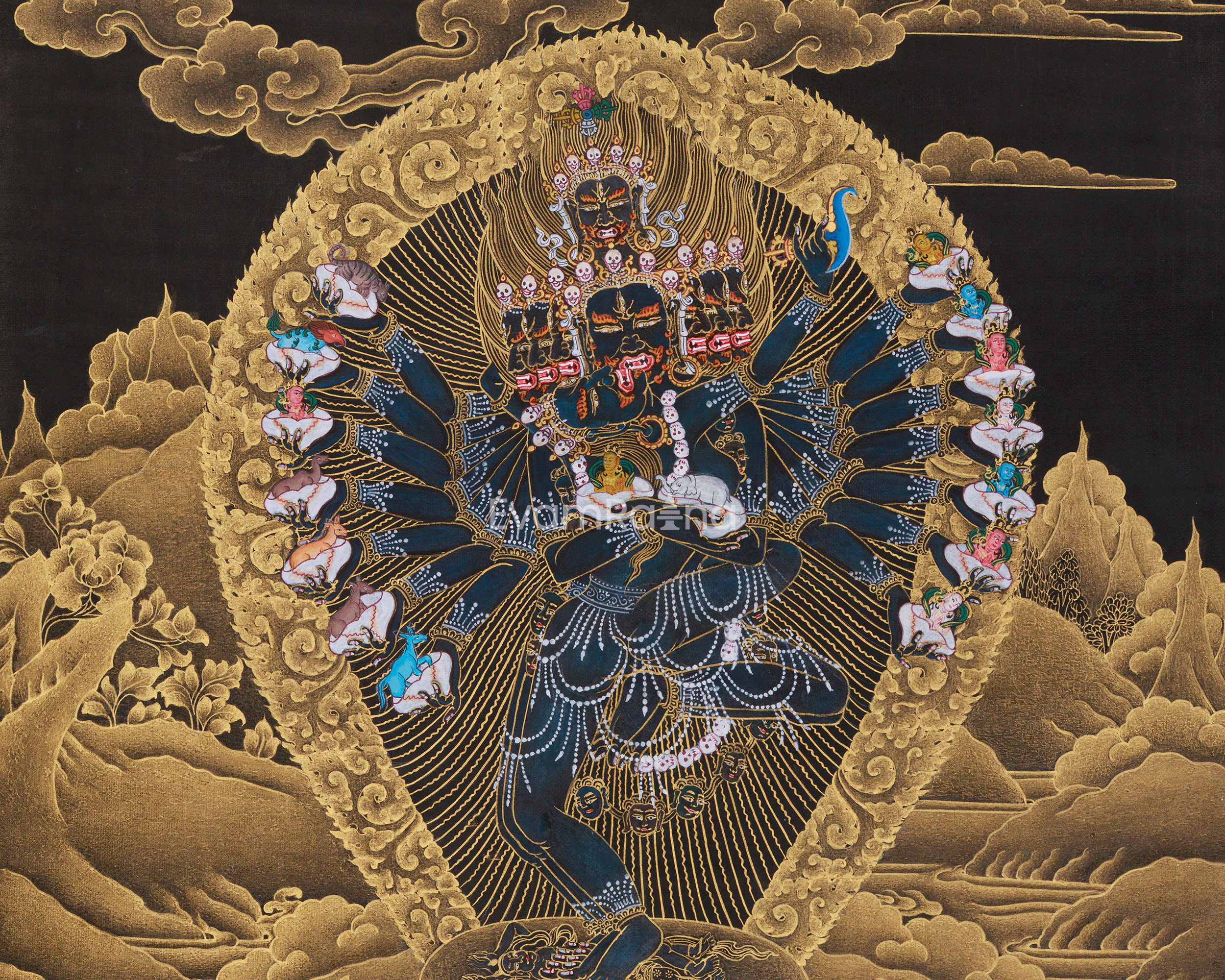 Thangka of Yidam Hevajra | The Tantric Deity of Purification, Wisdom, and Transformation