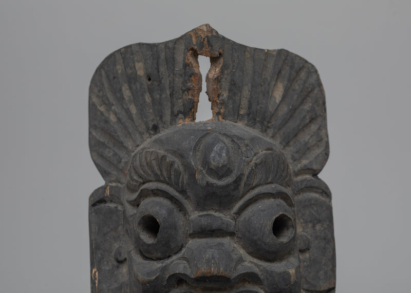 Vintage Wooden Mask | A Timeless Artifact Infused with Cultural Significance