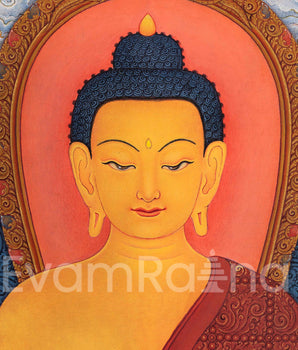 Traditional Buddha Shakyamuni Thangka | Thangka for Enlightenment