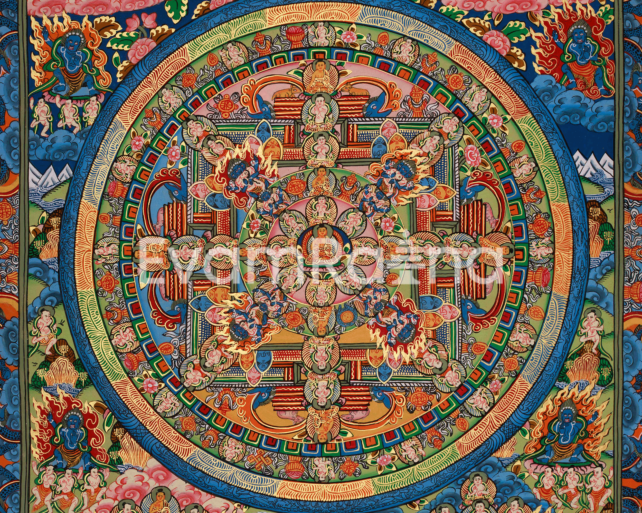 Spiritual Mandala Artwork | Mindfulness Meditation Art | Home Decor