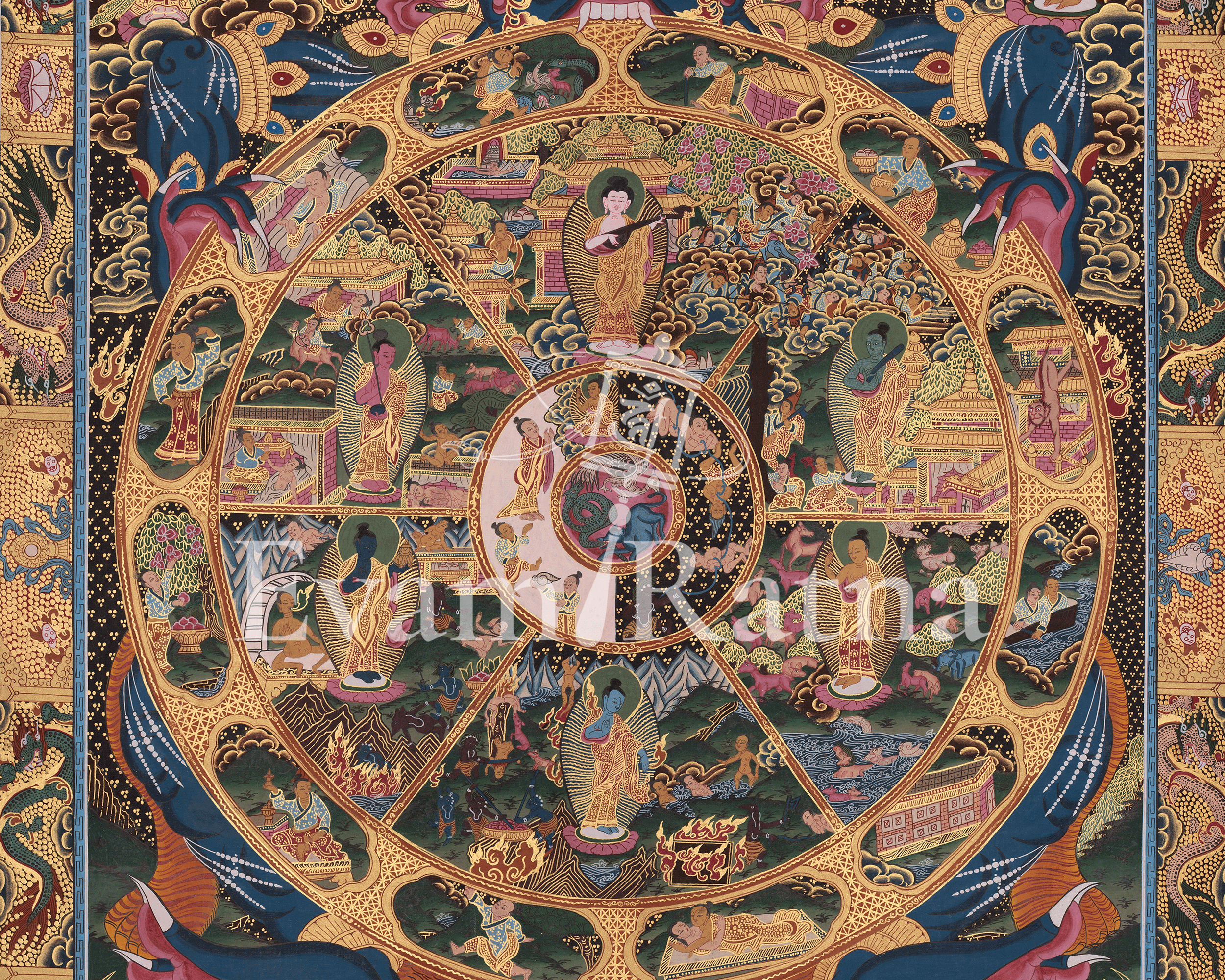 Himalayan Art of Wheel of Life | Symbol of Karma, Rebirth, and Liberation