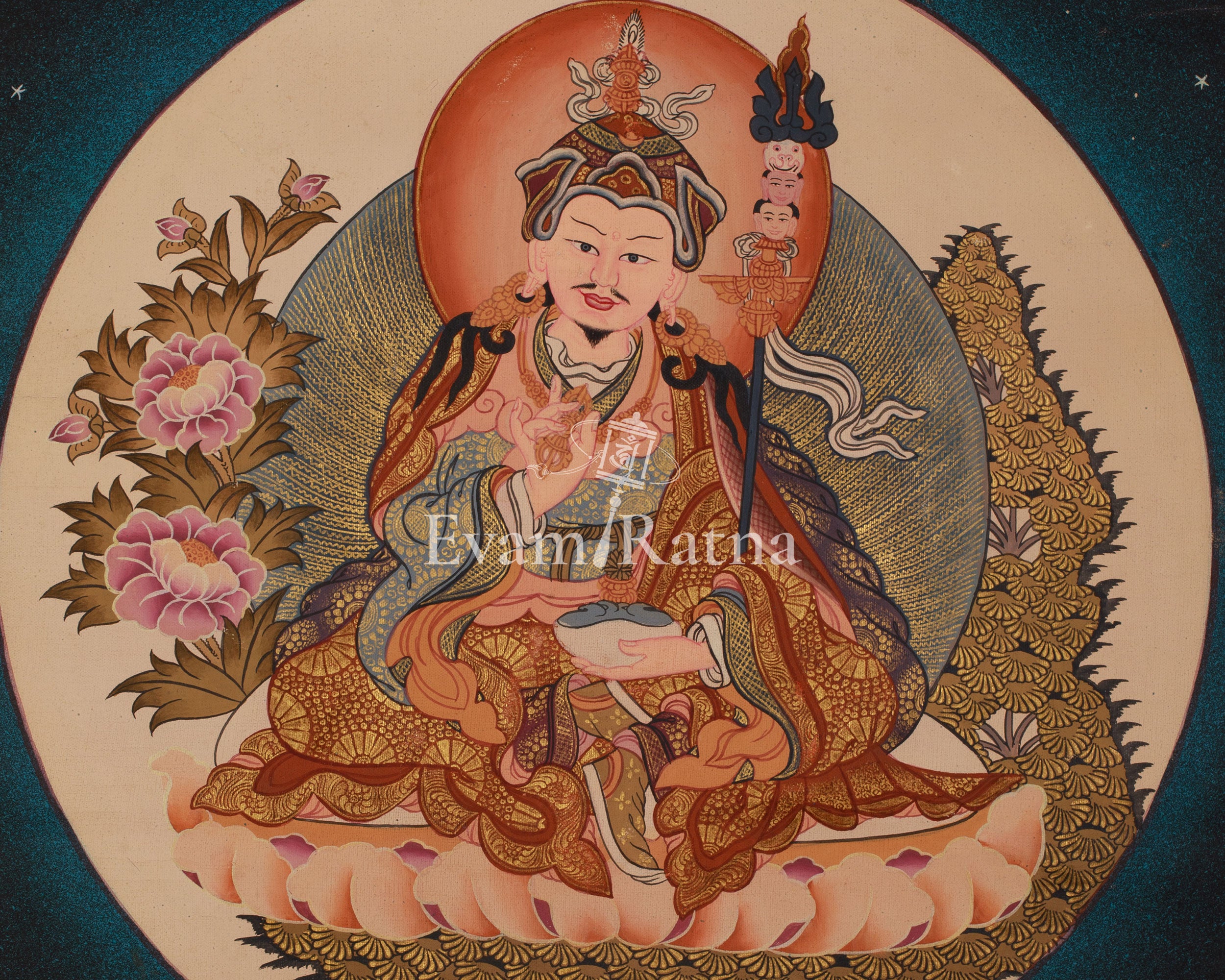 Wisdom Deity Guru Rinpoche Art | Embodiment of Enlightened Presence
