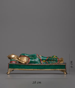 Brass Reclining Buddha Statue | An Icon of Tranquility and Enlightenment