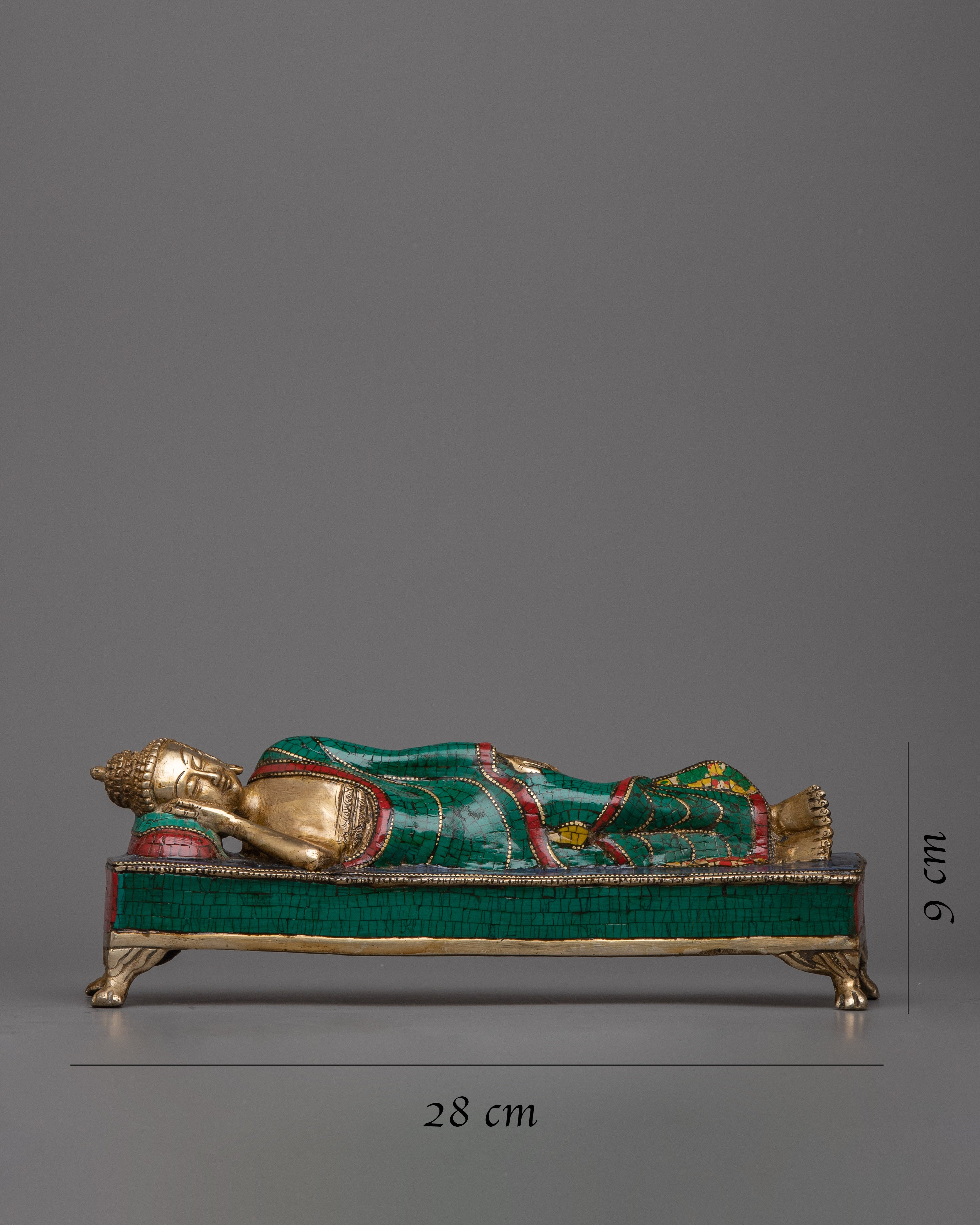 Brass Reclining Buddha Statue | An Icon of Tranquility and Enlightenment