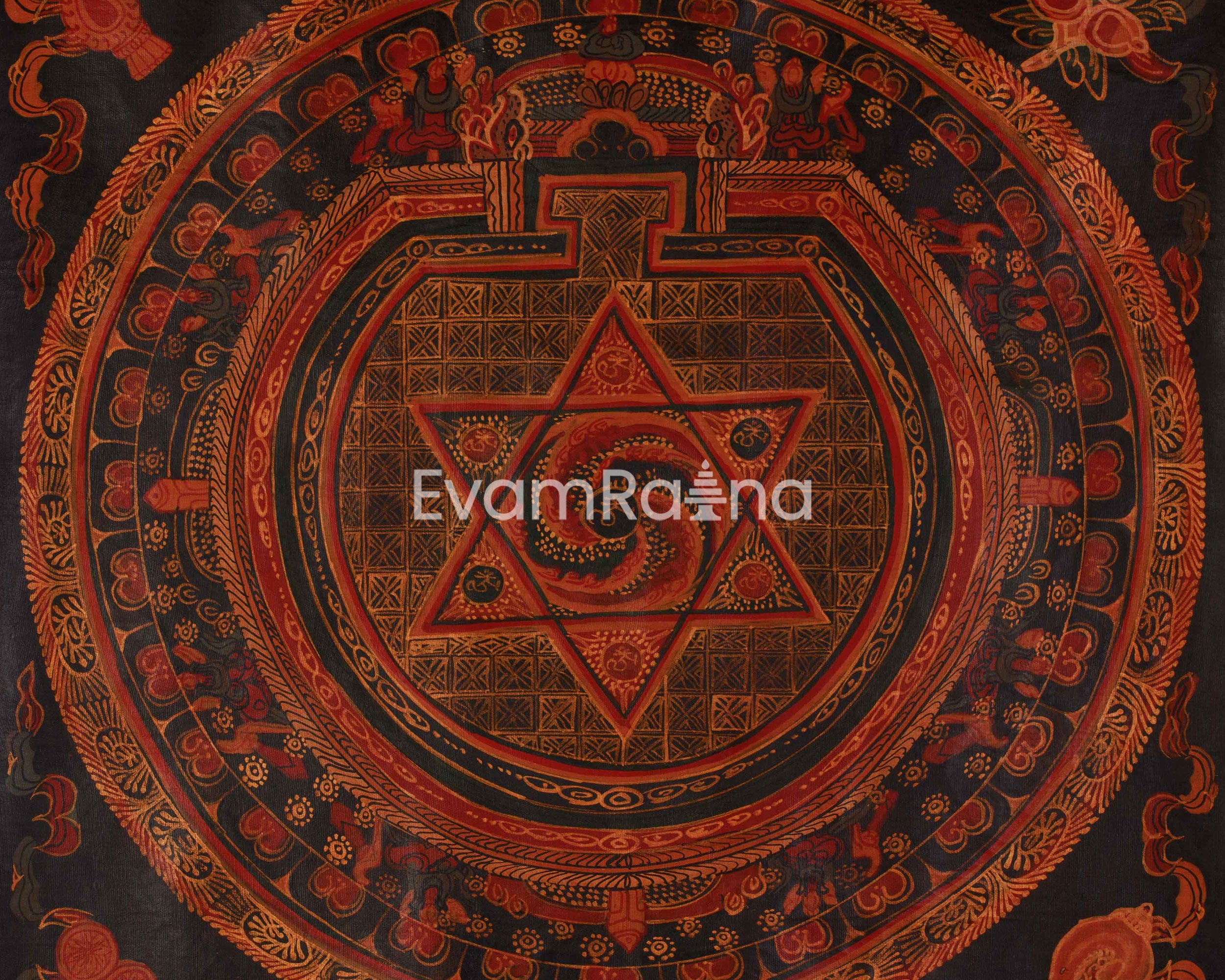 Traditional Star Mandala Art | Representing Cosmic Harmony and Awakened Energy