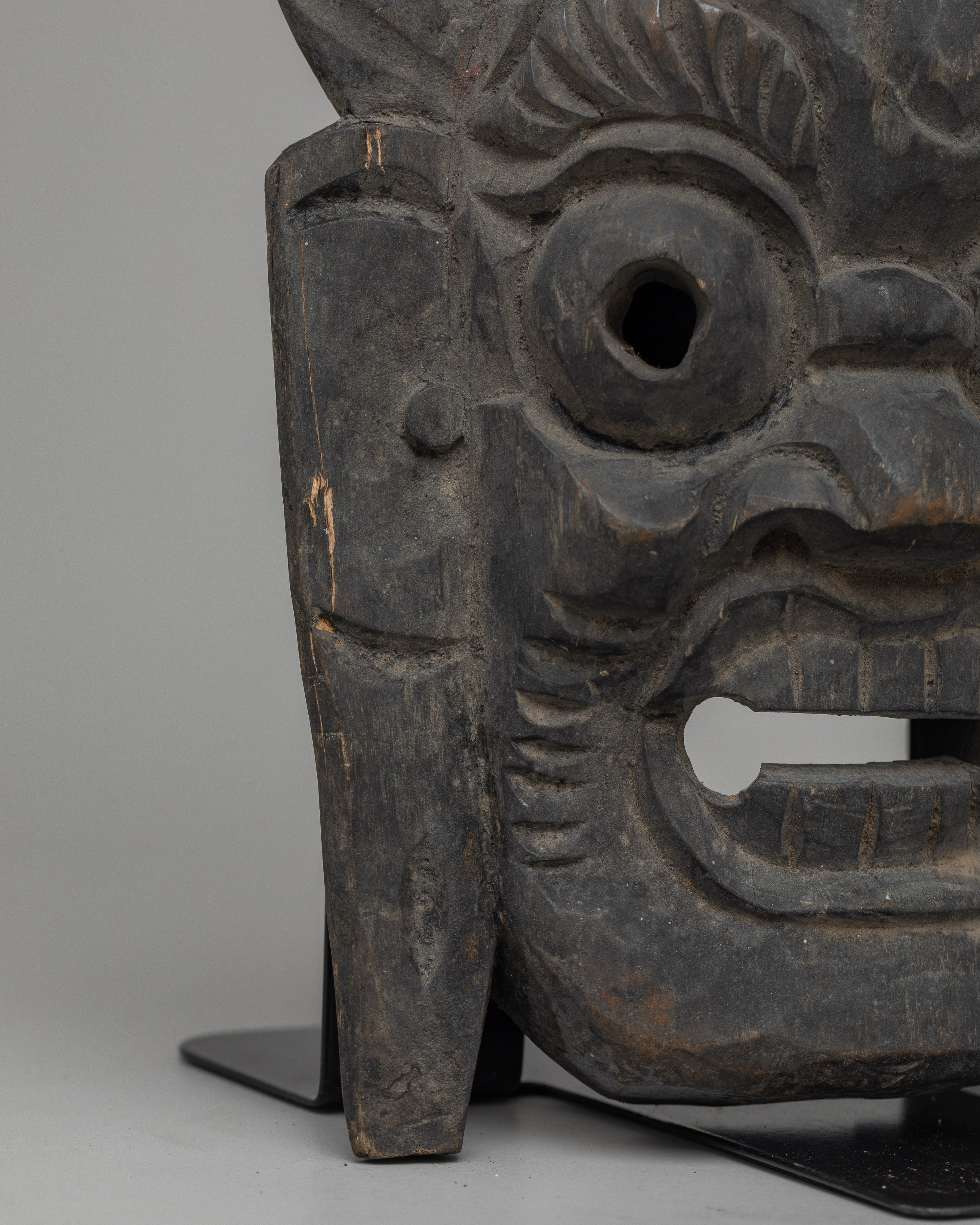 Vintage Wooden Mask | A Timeless Artifact Infused with Cultural Significance
