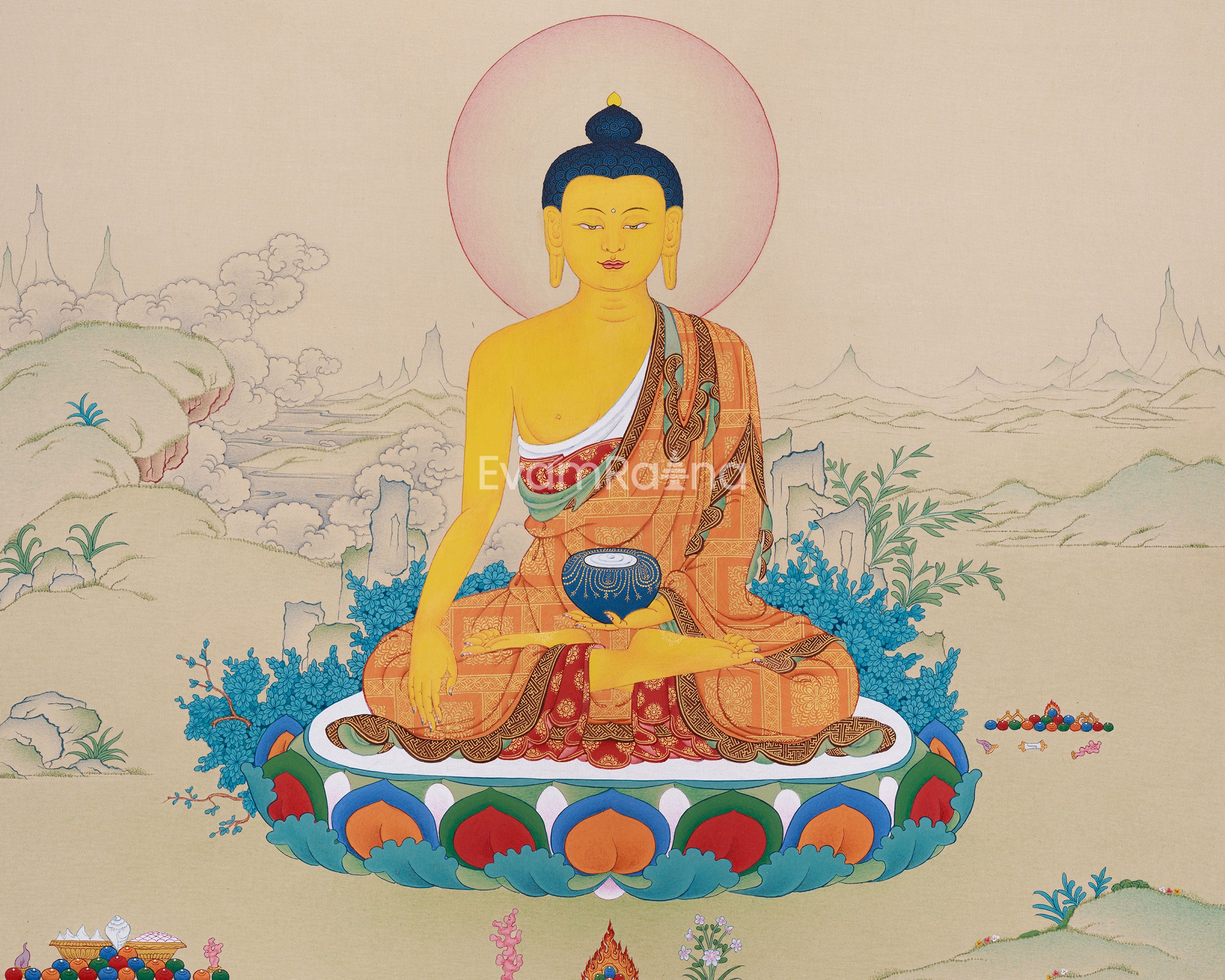Siddhartha Gautam Buddha Artwork | The Enlightened Path of Compassion