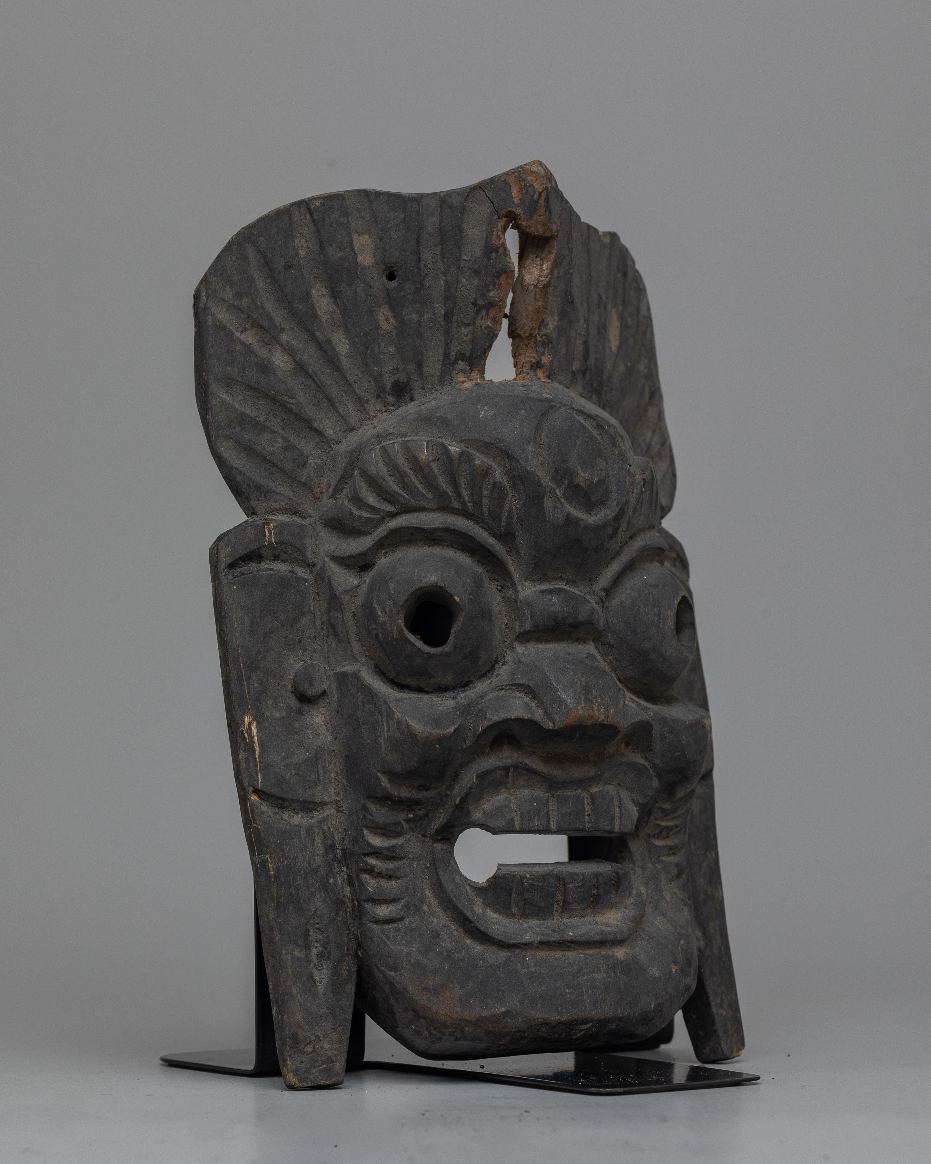Vintage Wooden Mask | A Timeless Artifact Infused with Cultural Significance